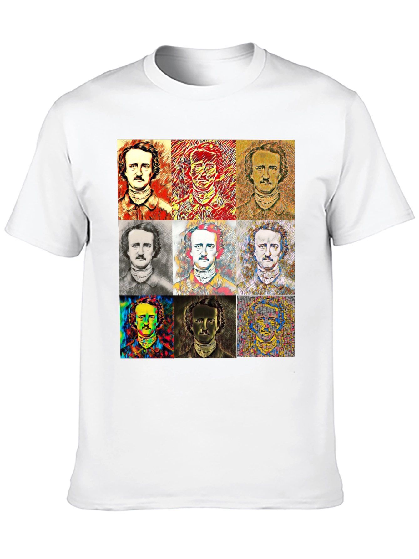 Edgar Allan Poe T-Shirt - Artistic Portraits