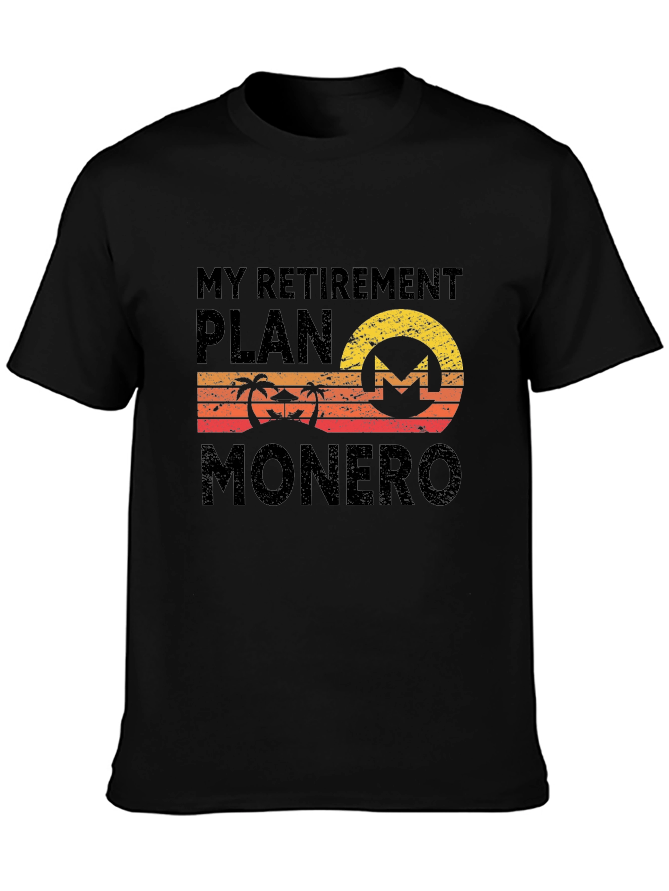 My Retirement Plan Monero Black T-Shirt
