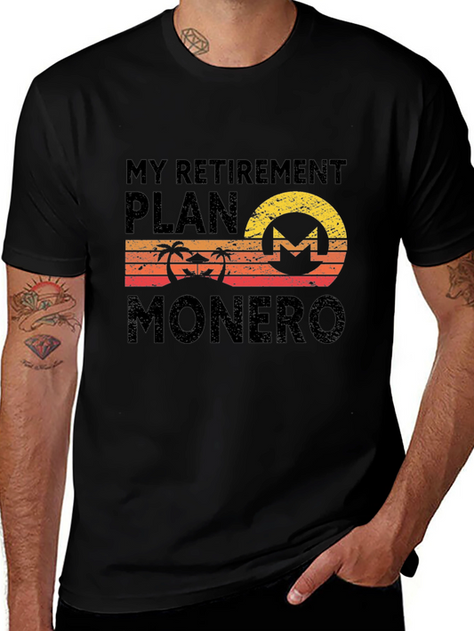 My Retirement Plan Monero Black T-Shirt