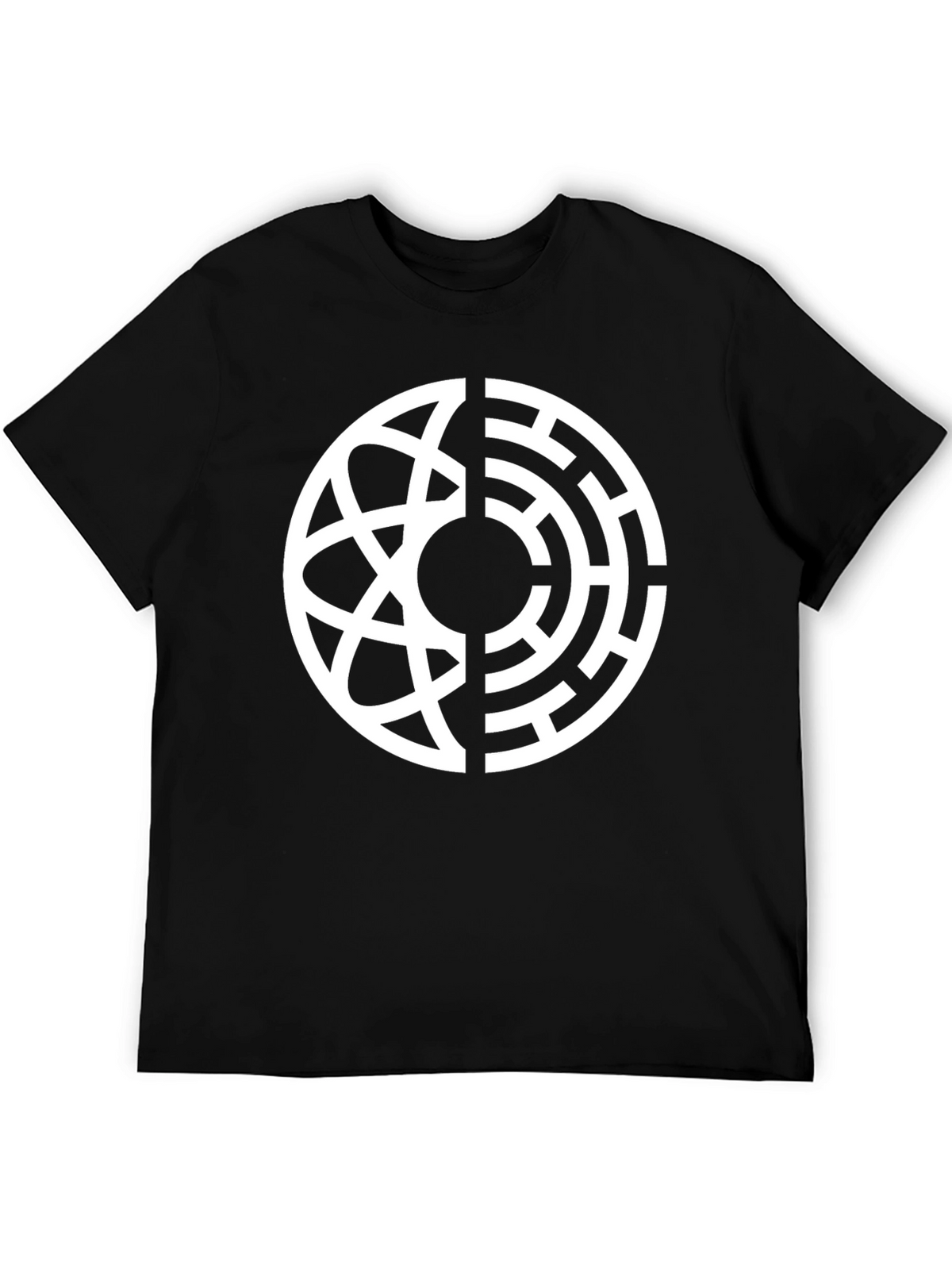 Abstract Design Black T-Shirt