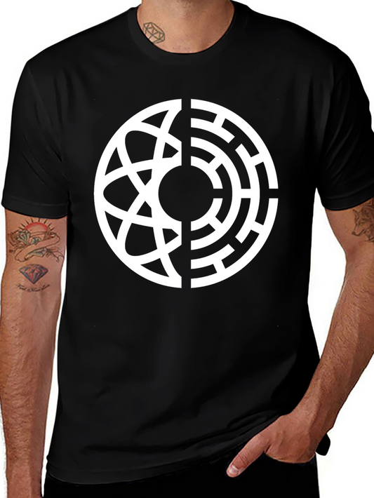 Abstract Design Black T-Shirt