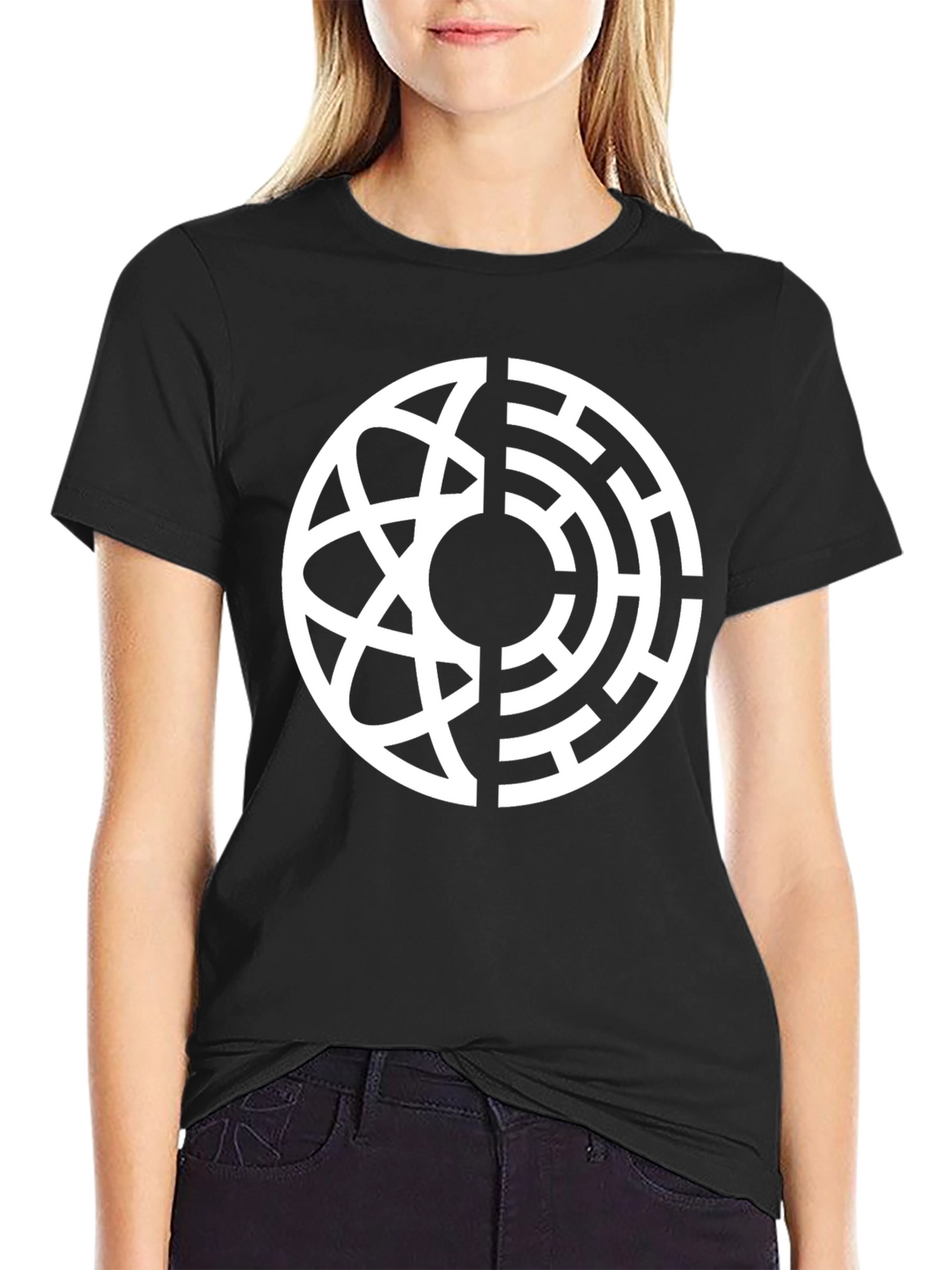 Abstract Design Black T-Shirt