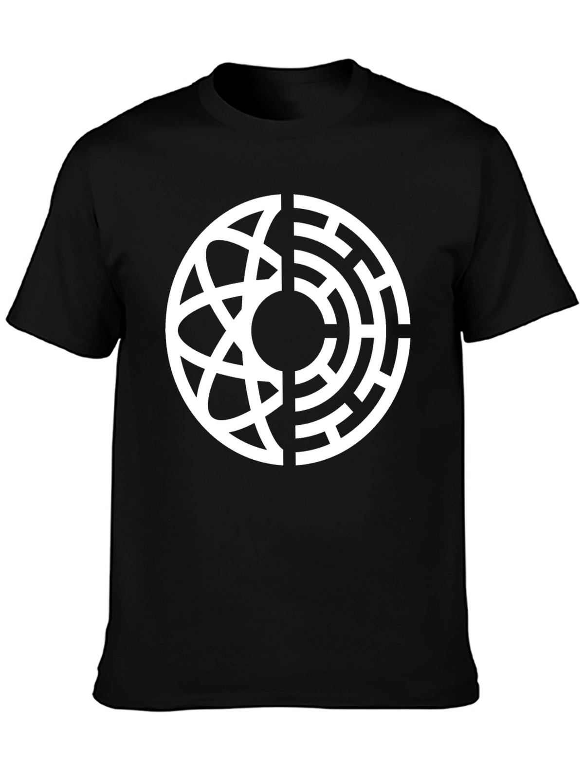 Abstract Design Black T-Shirt