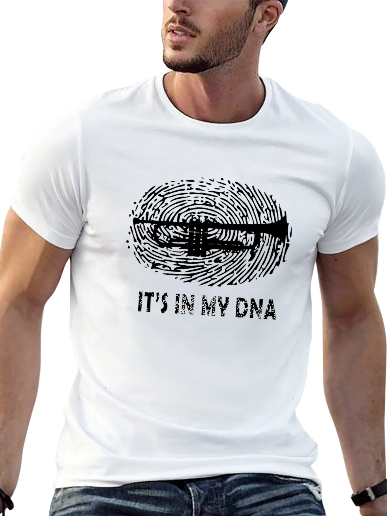 Trumpet DNA Black Graphic Tee