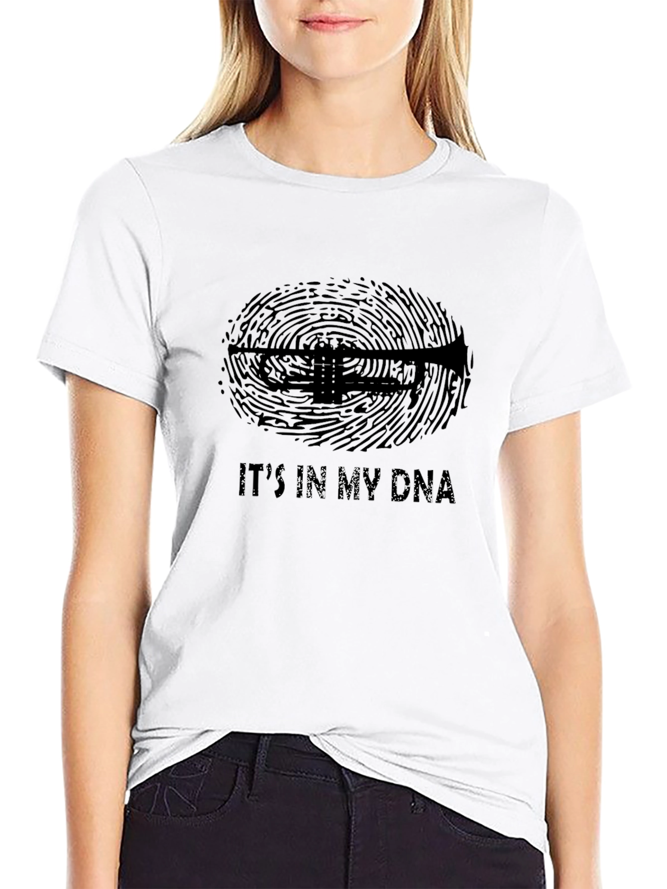 Trumpet DNA Black Graphic Tee