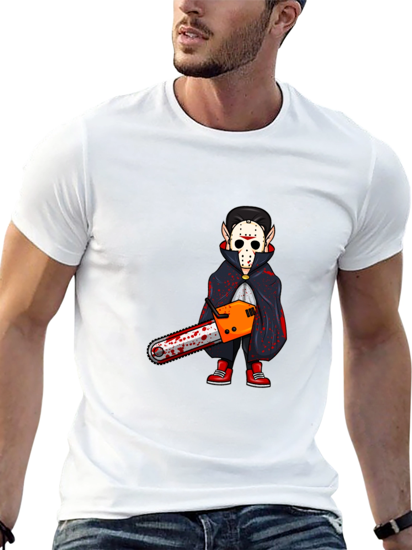 Cartoon Horror Villain Graphic Tee