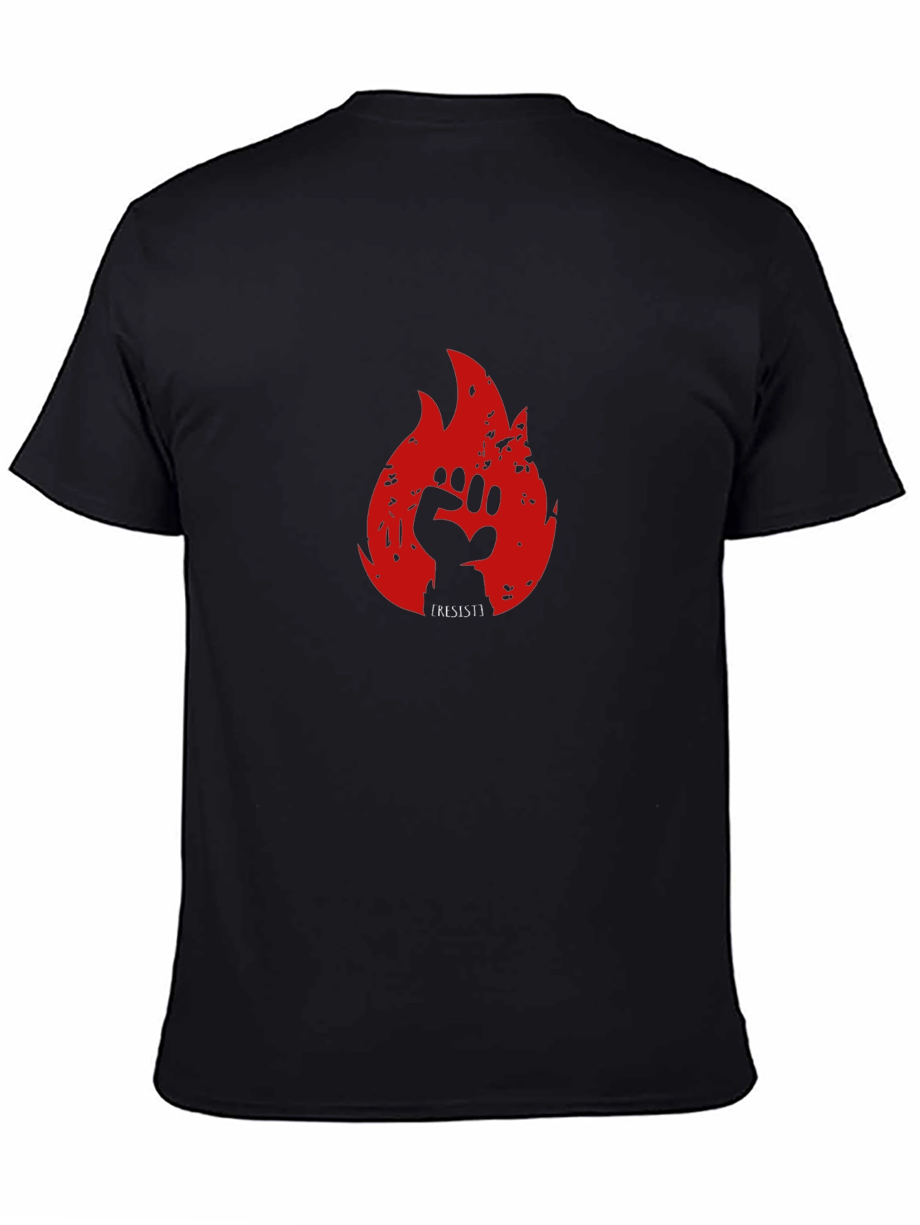 Resist Flame Graphic Tee - Black