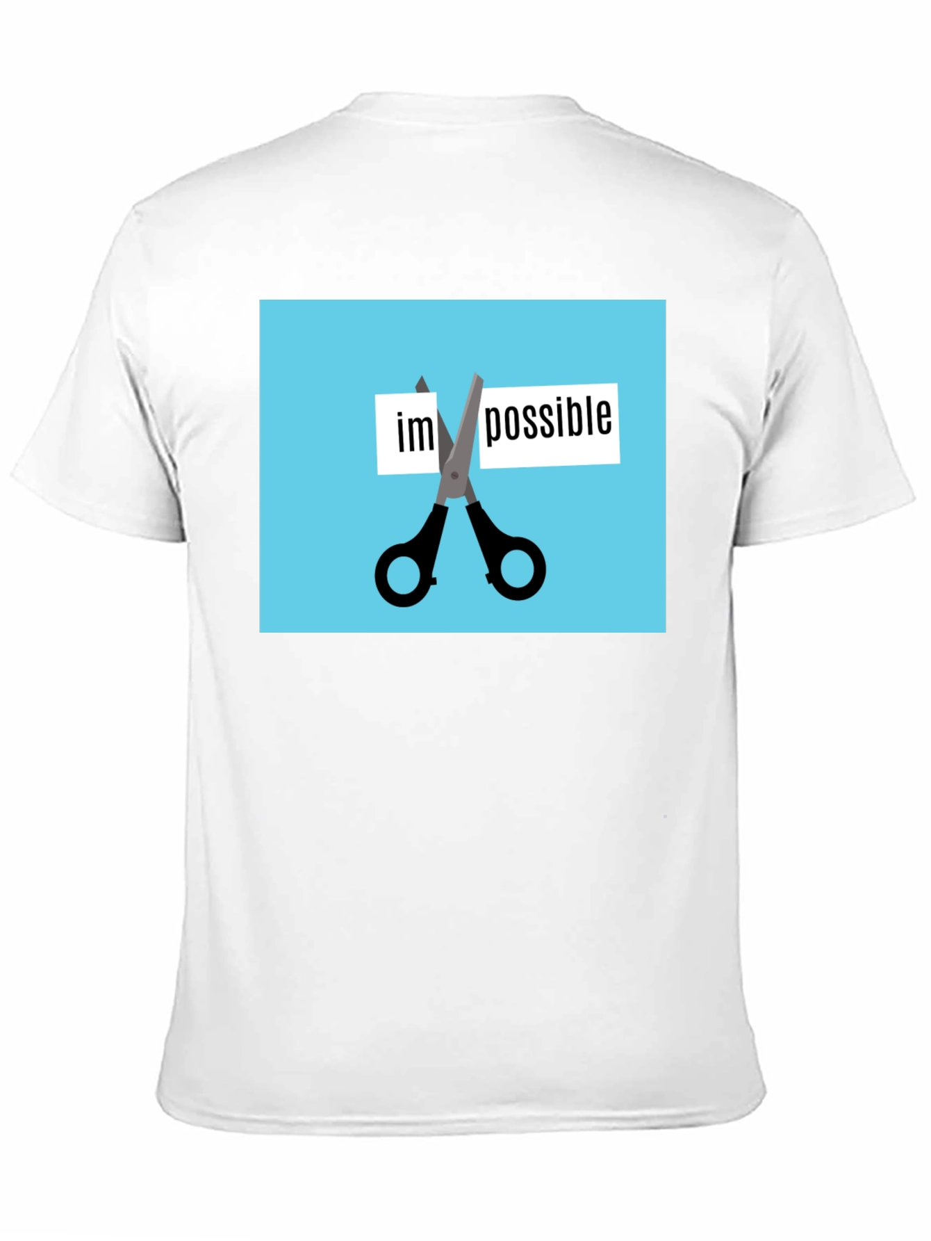 Motivational Impossible Cutout Graphic Tee
