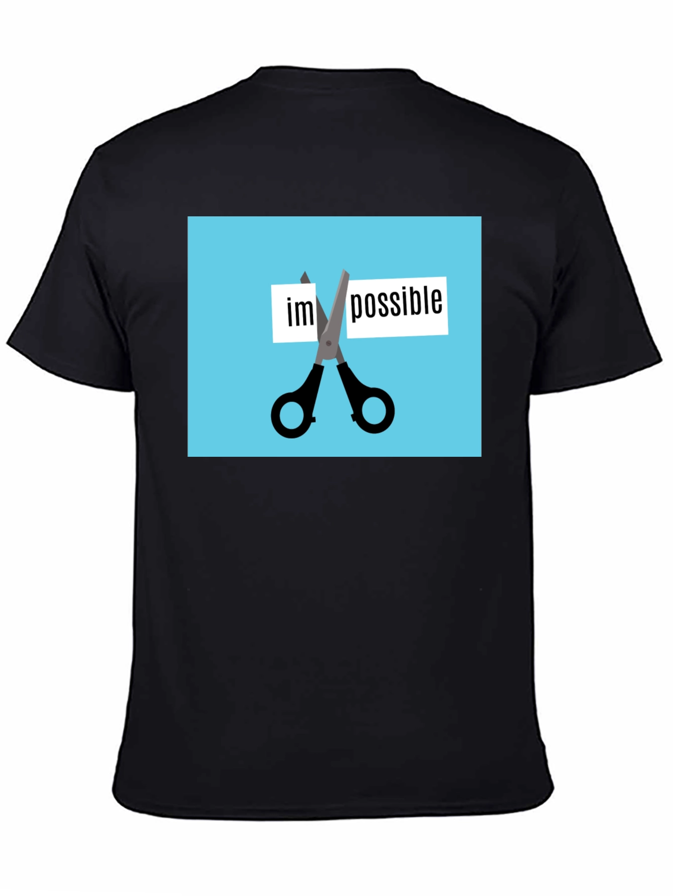 Motivational Impossible Cutout Graphic Tee