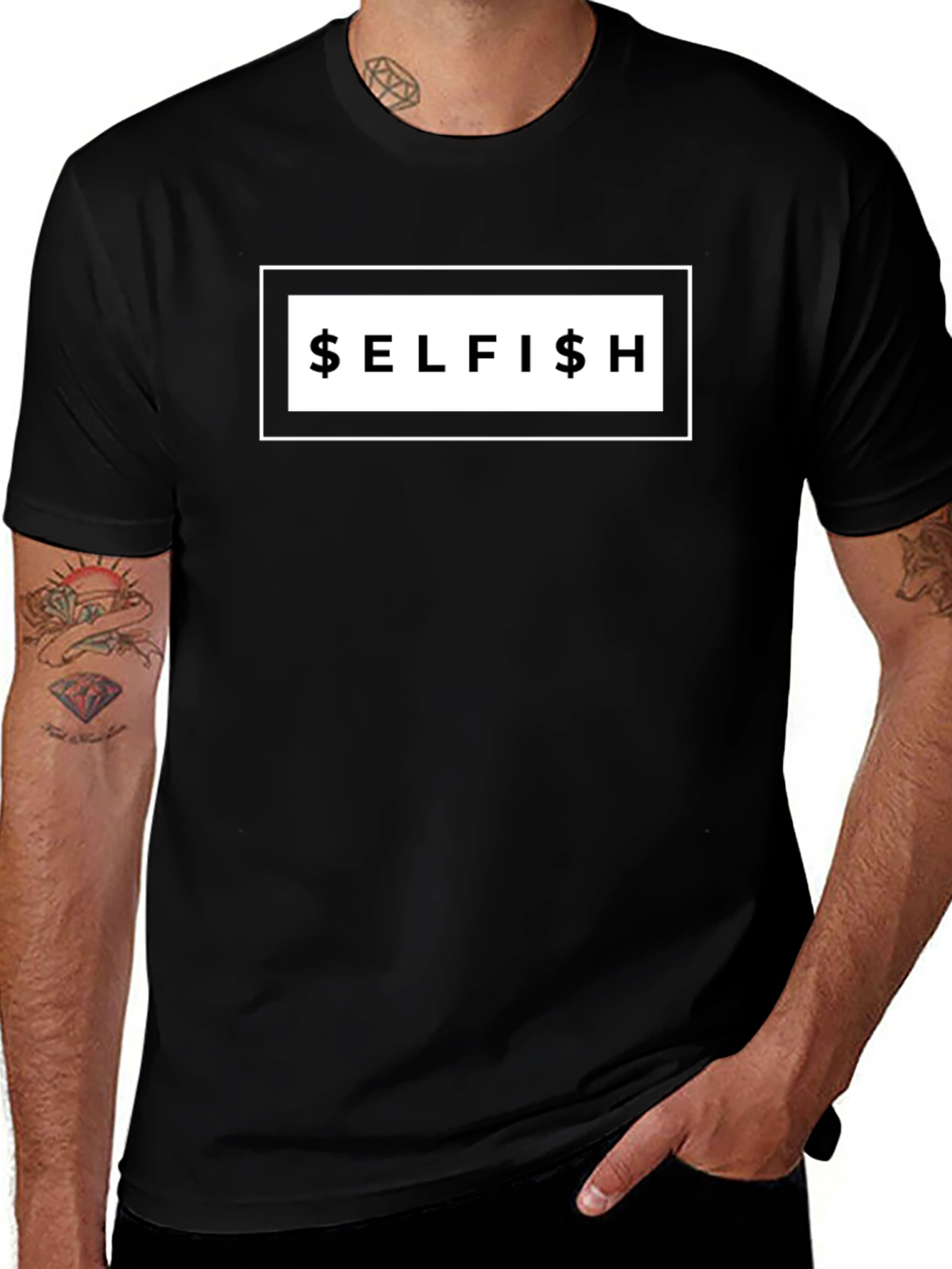 Selfish Graphic Tee - Bold Statement T-Shirt