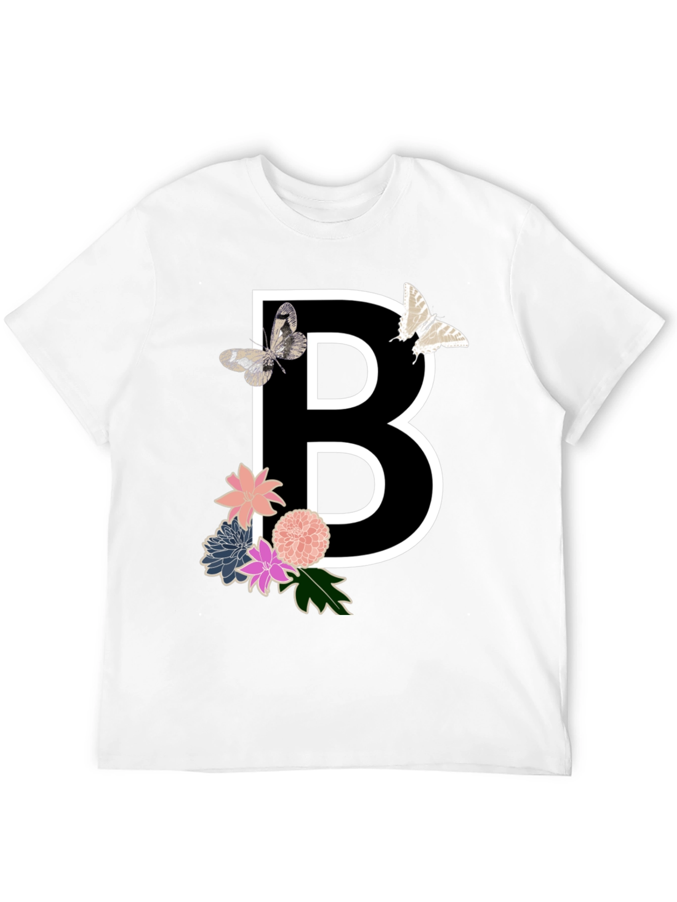 Floral B Initial T-Shirt