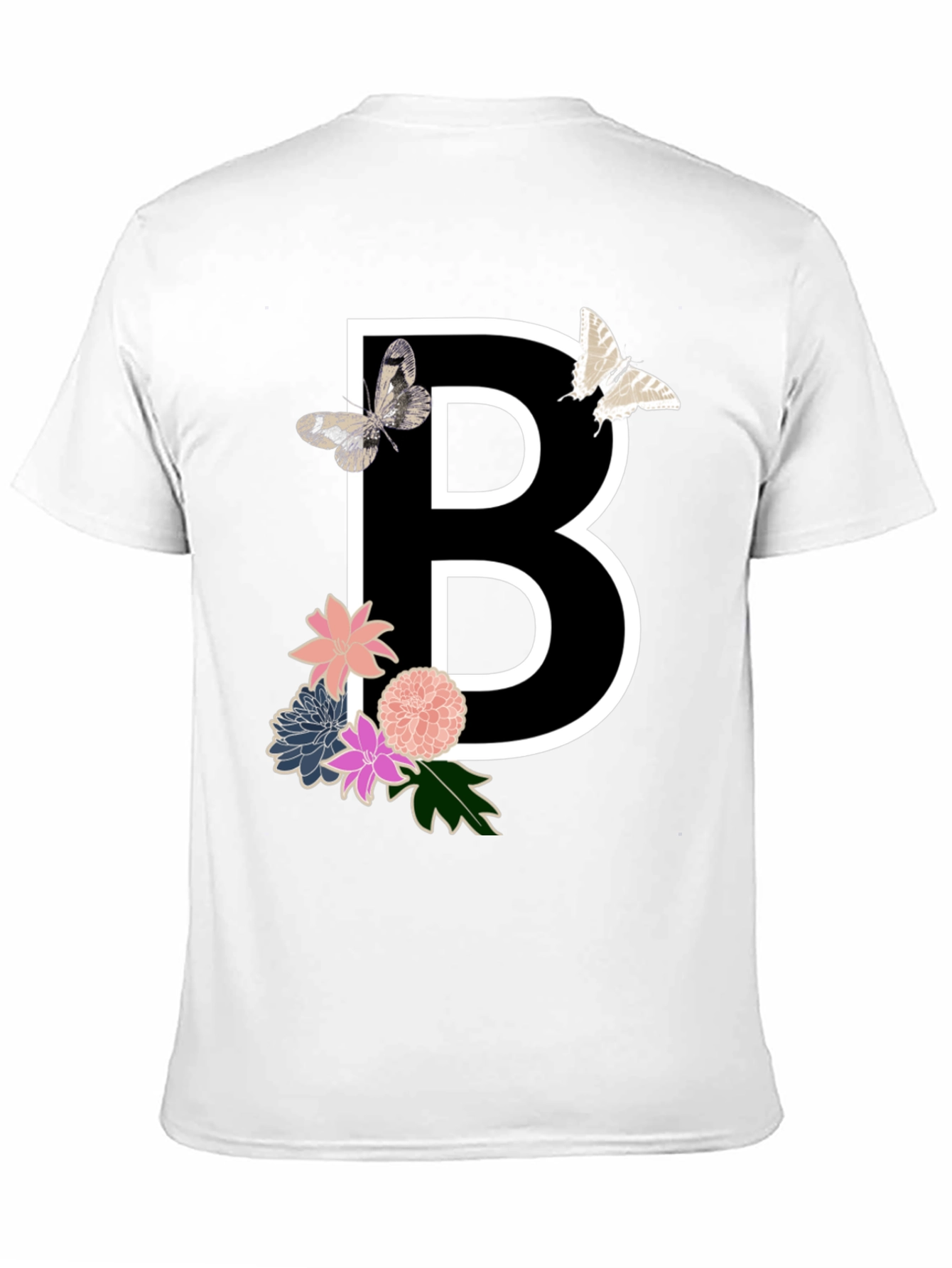 Floral B Initial T-Shirt