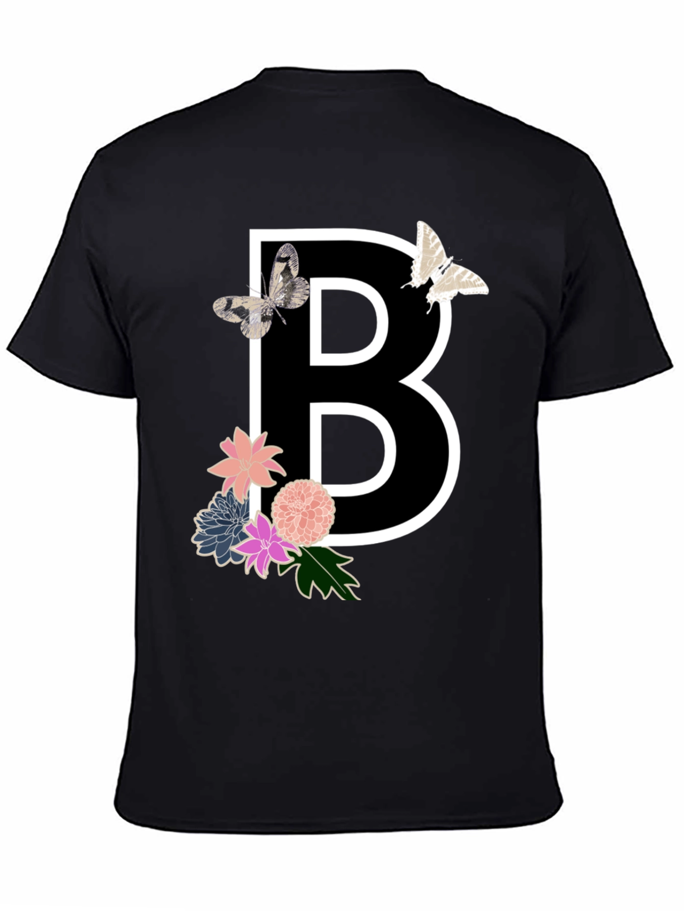 Floral B Initial T-Shirt