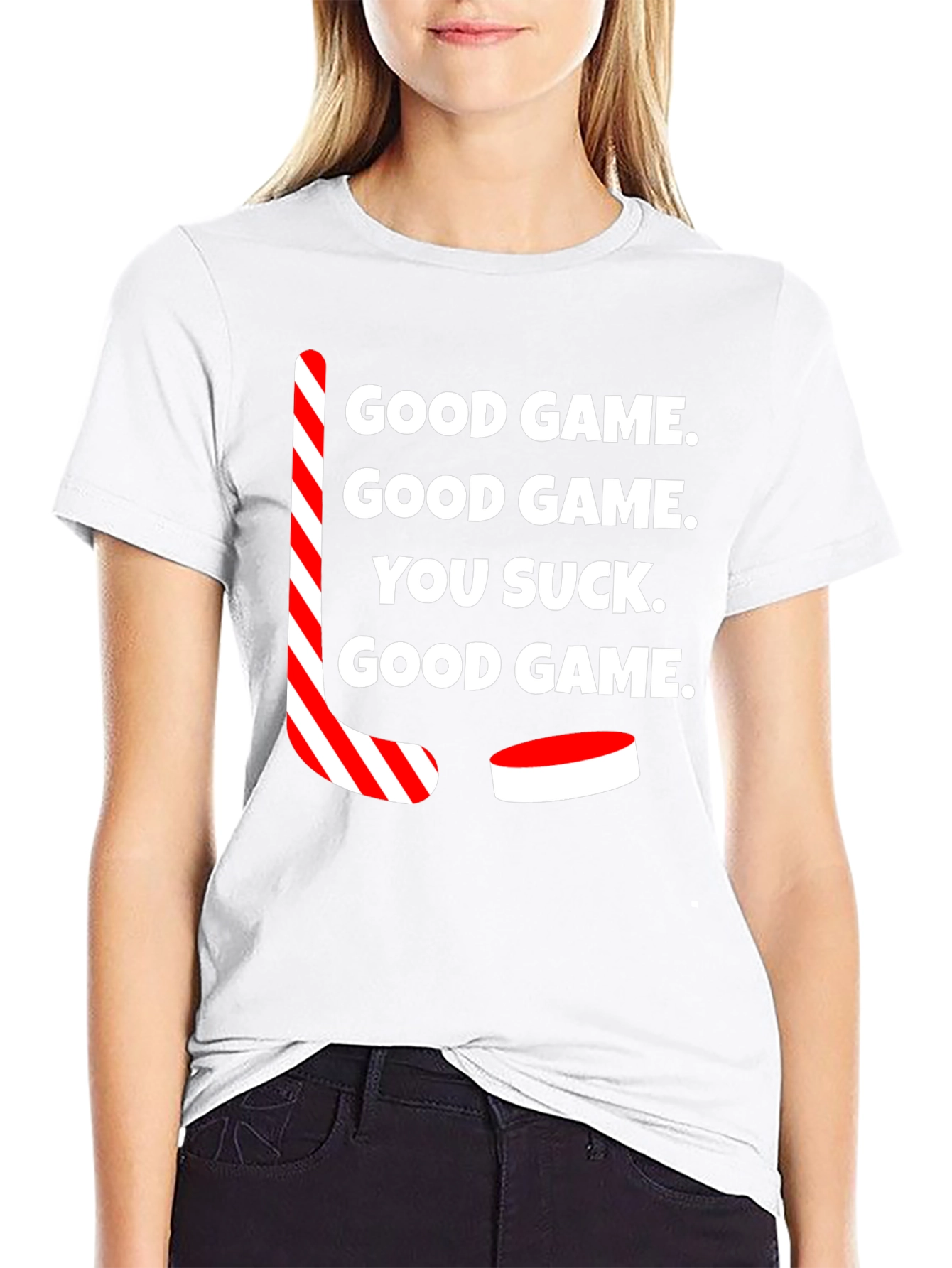 Funny Hockey T-Shirt - Good Game You Suck Tee