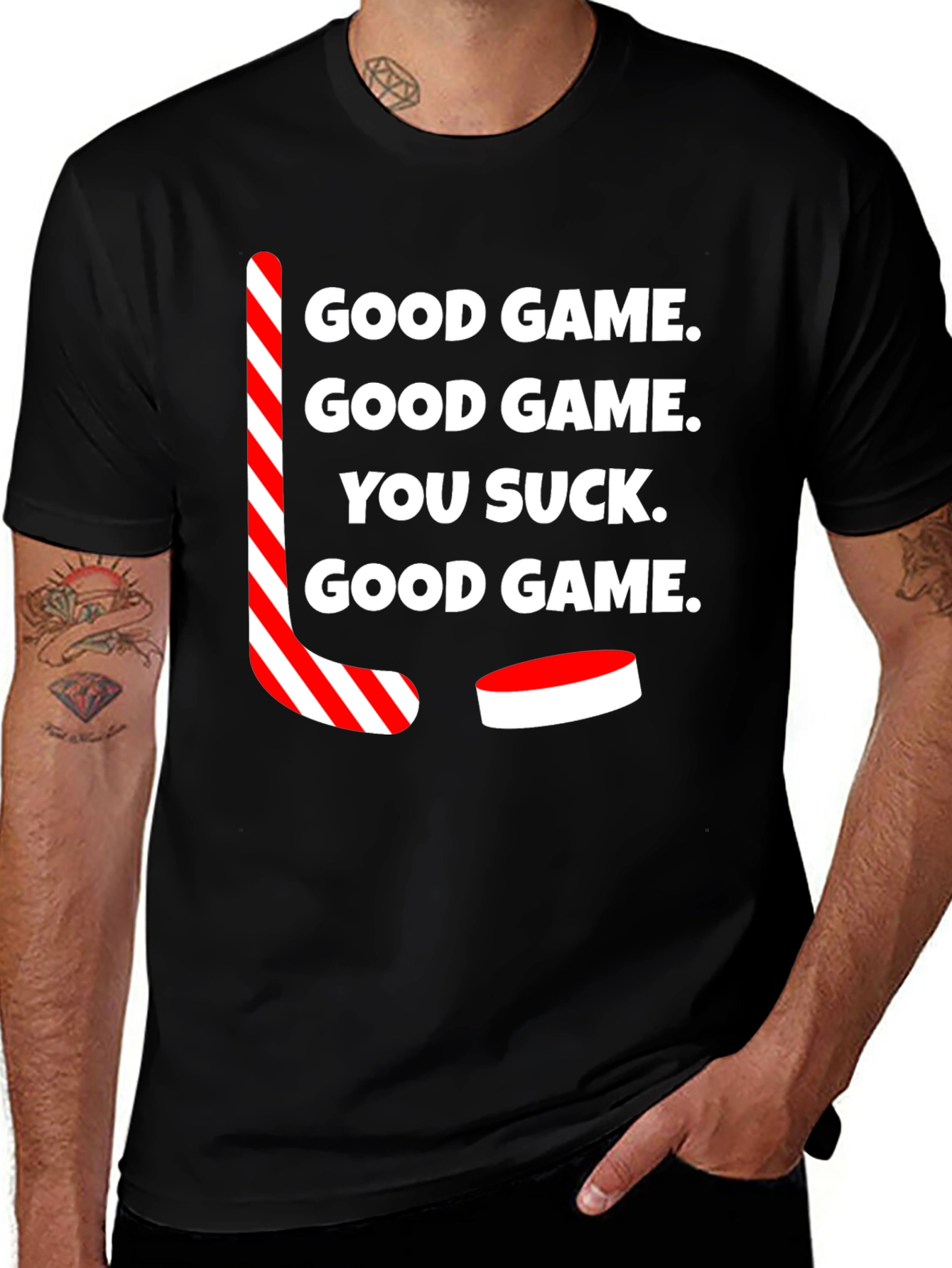 Funny Hockey T-Shirt - Good Game You Suck Tee