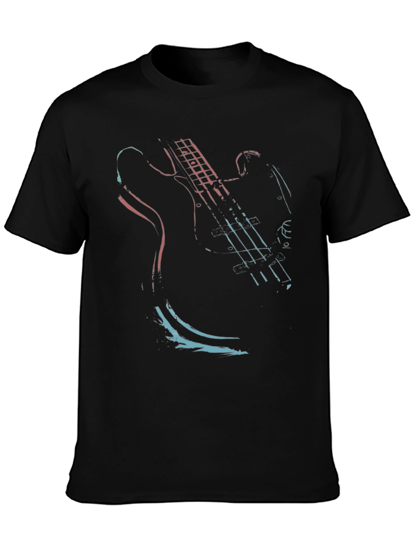 Retro Bass Guitar Graphic Tee - Unisex