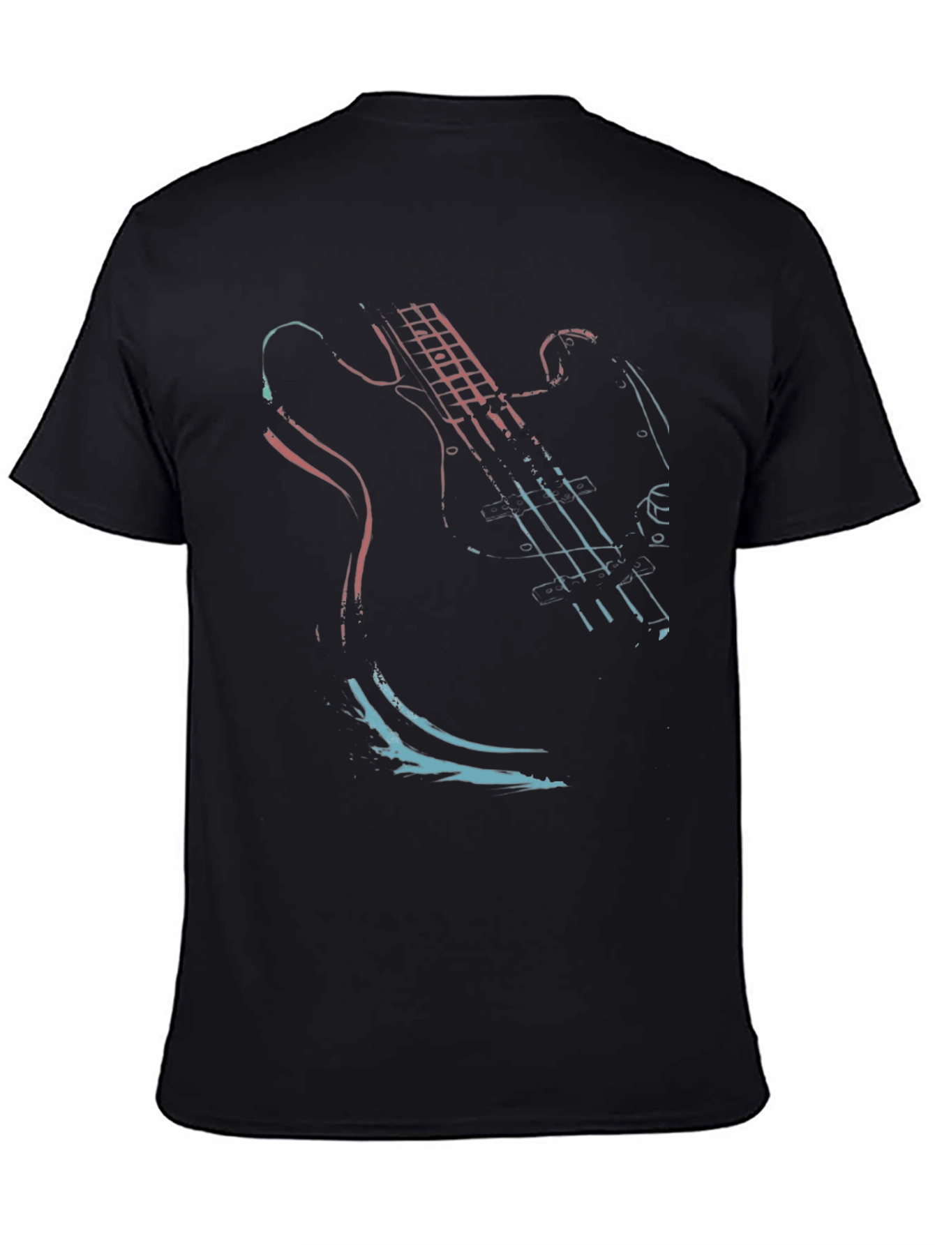 Retro Bass Guitar Graphic Tee - Unisex
