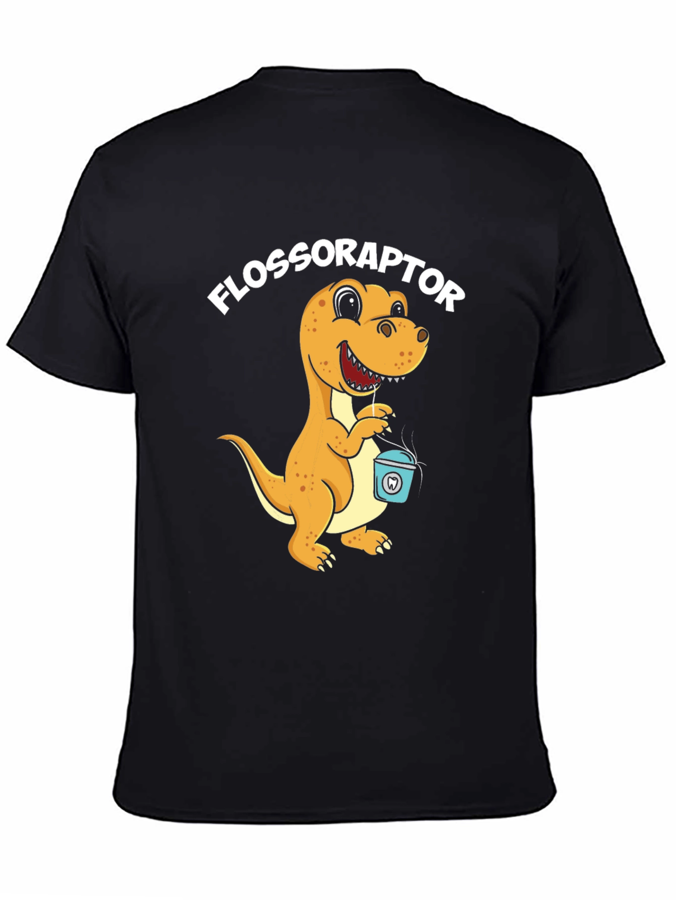 Flossoraptor T-Shirt - Dental Hygiene Dinosaur