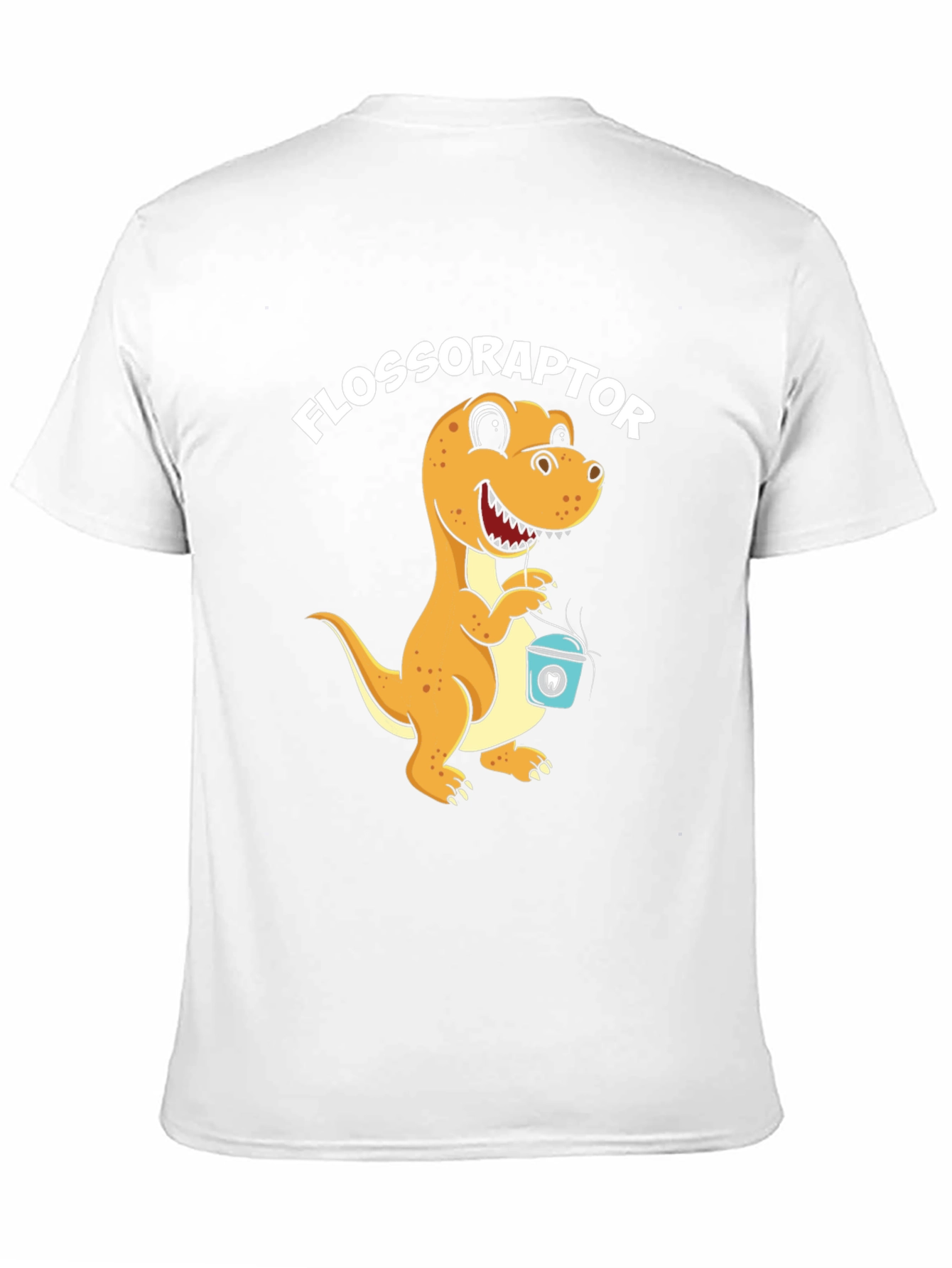Flossoraptor T-Shirt - Dental Hygiene Dinosaur