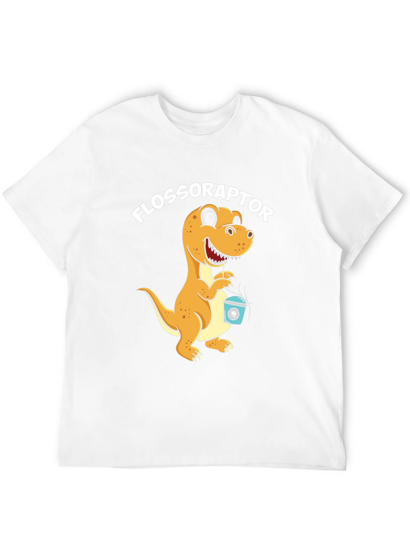 Flossoraptor T-Shirt - Dental Hygiene Dinosaur