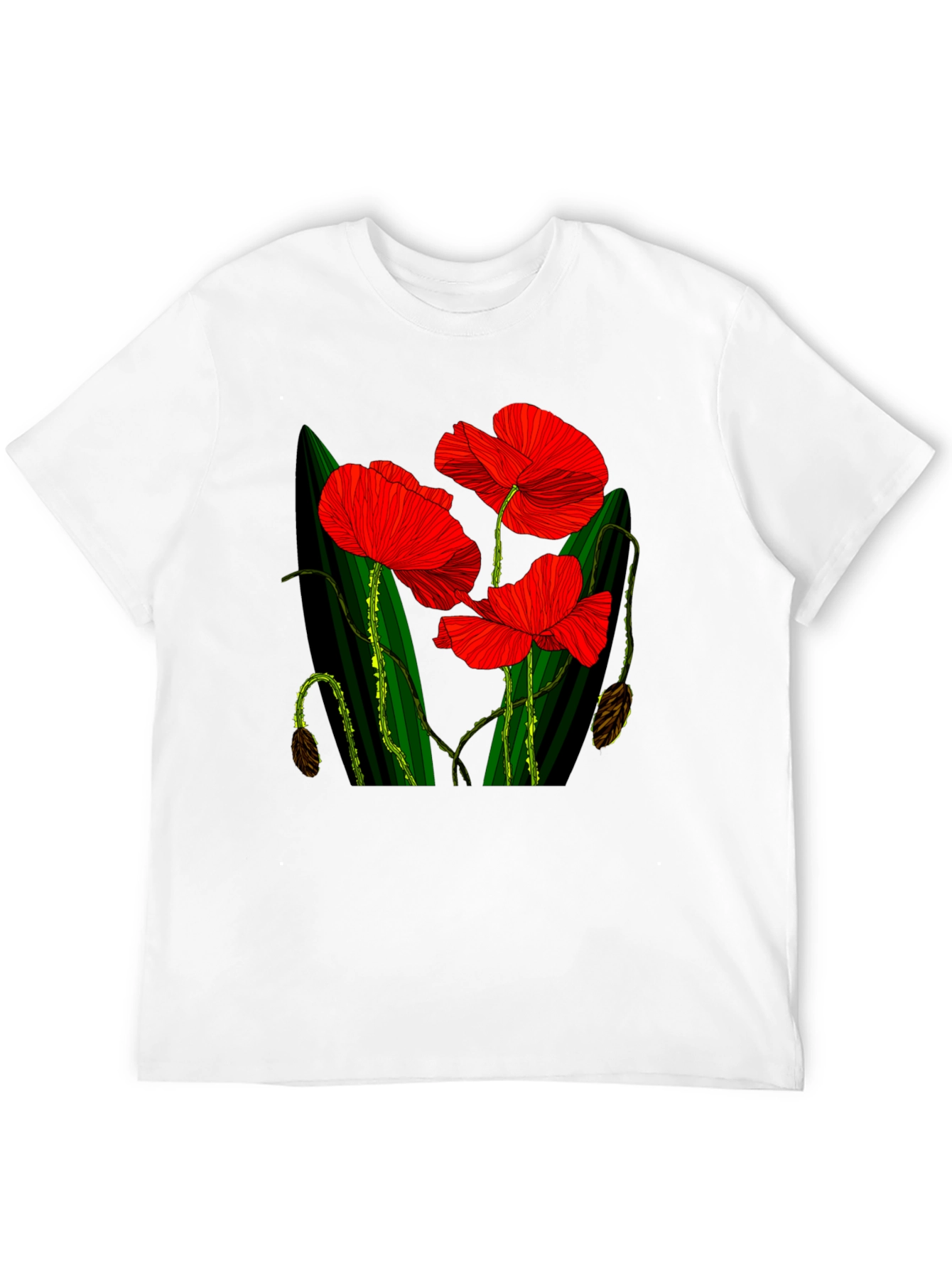 Red Floral Print T-Shirt