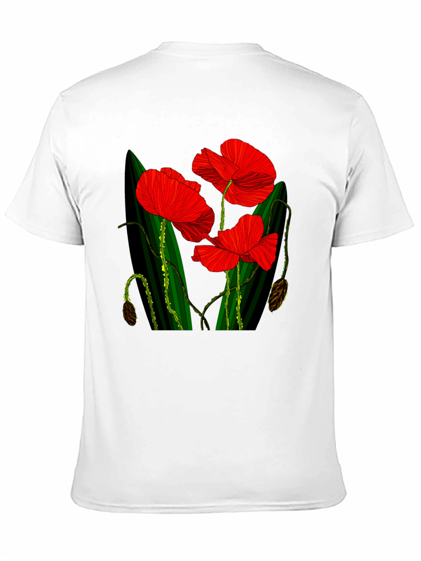 Red Floral Print T-Shirt