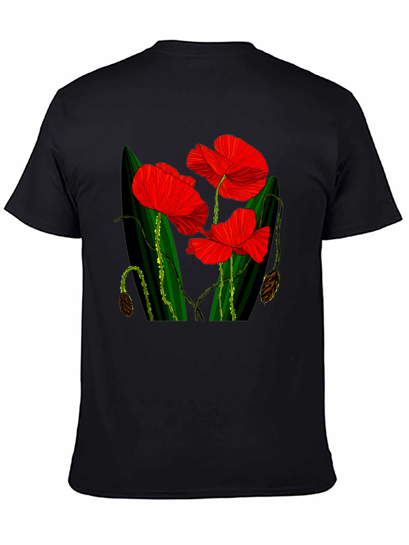 Red Floral Print T-Shirt
