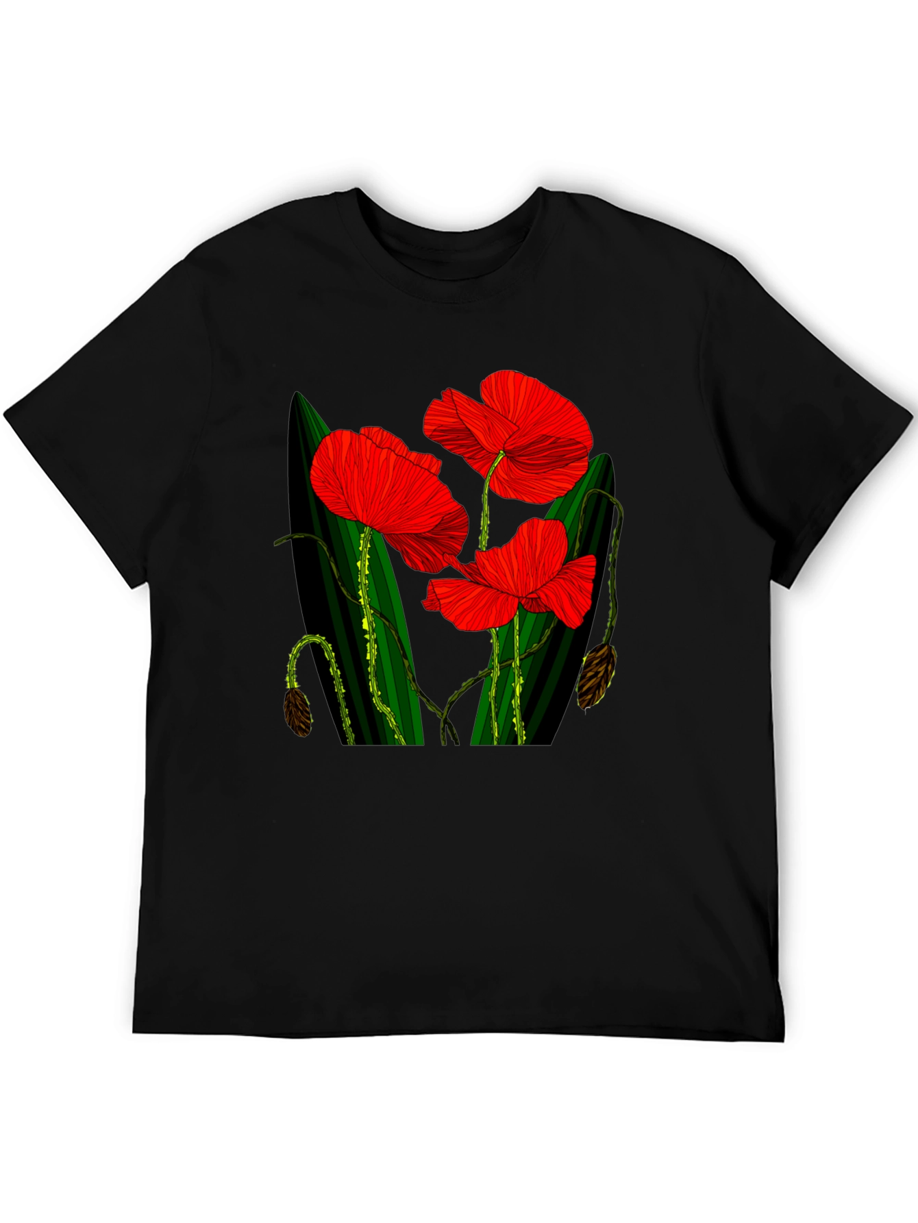 Red Floral Print T-Shirt