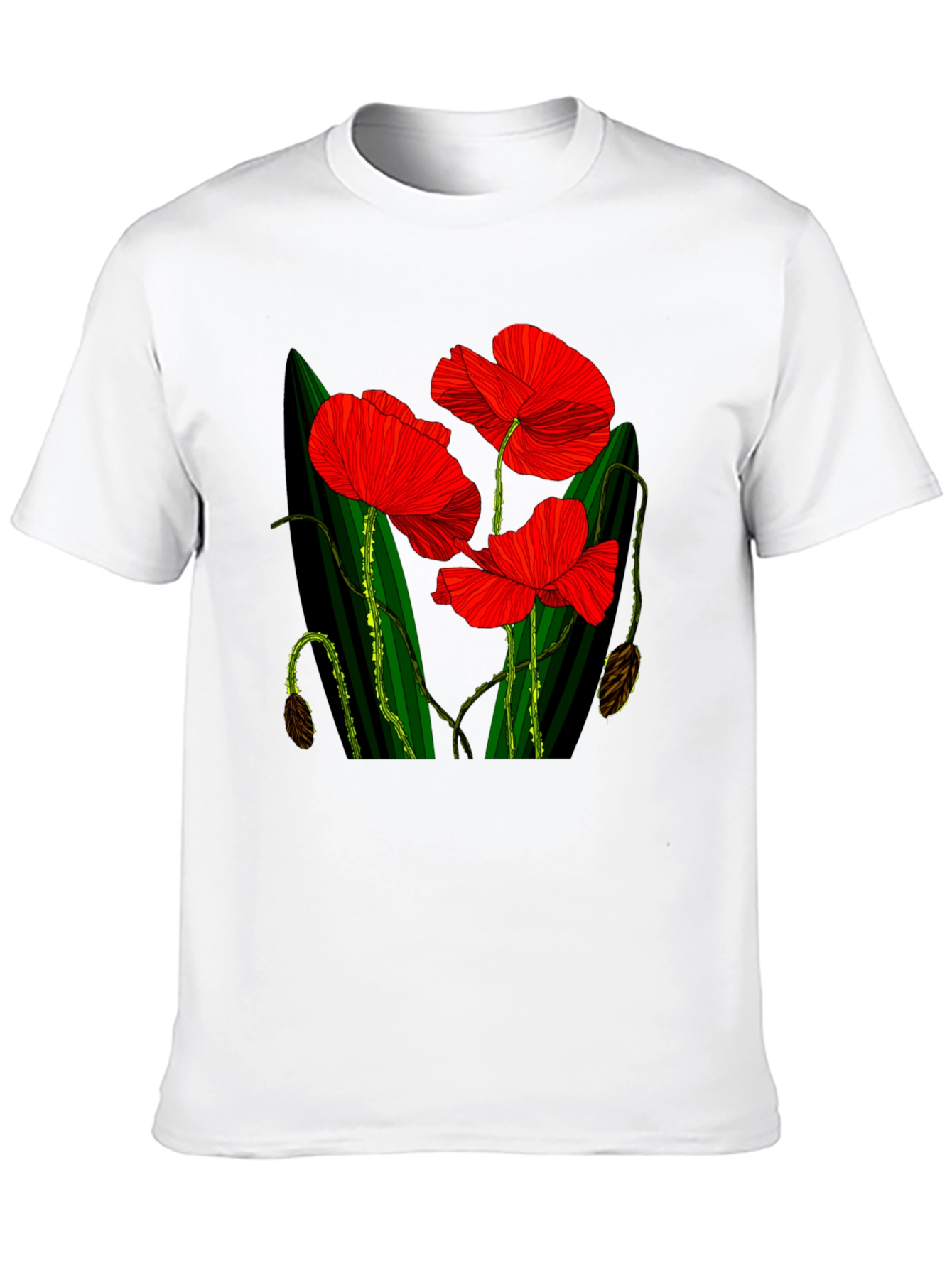 Red Floral Print T-Shirt