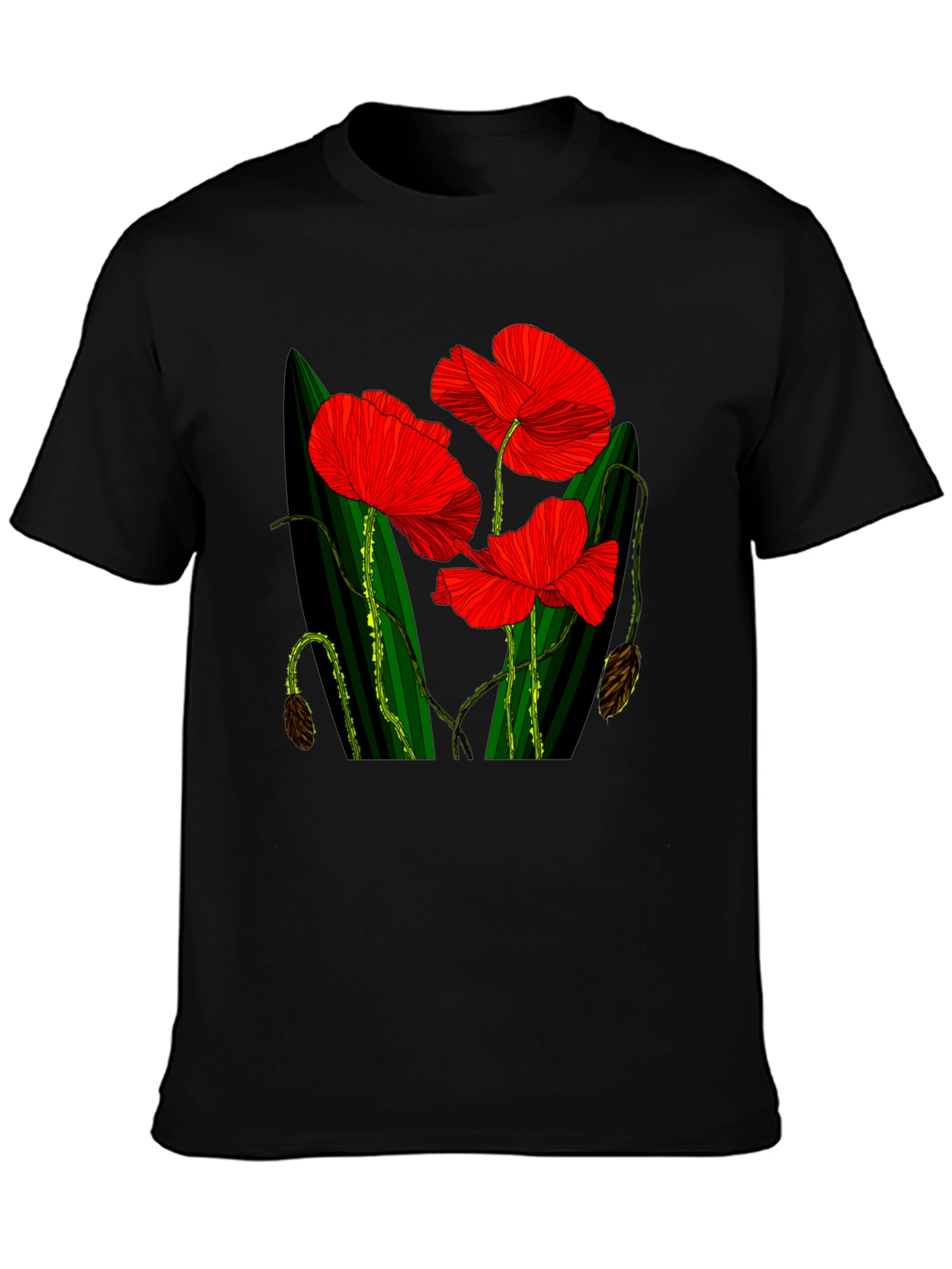 Red Floral Print T-Shirt
