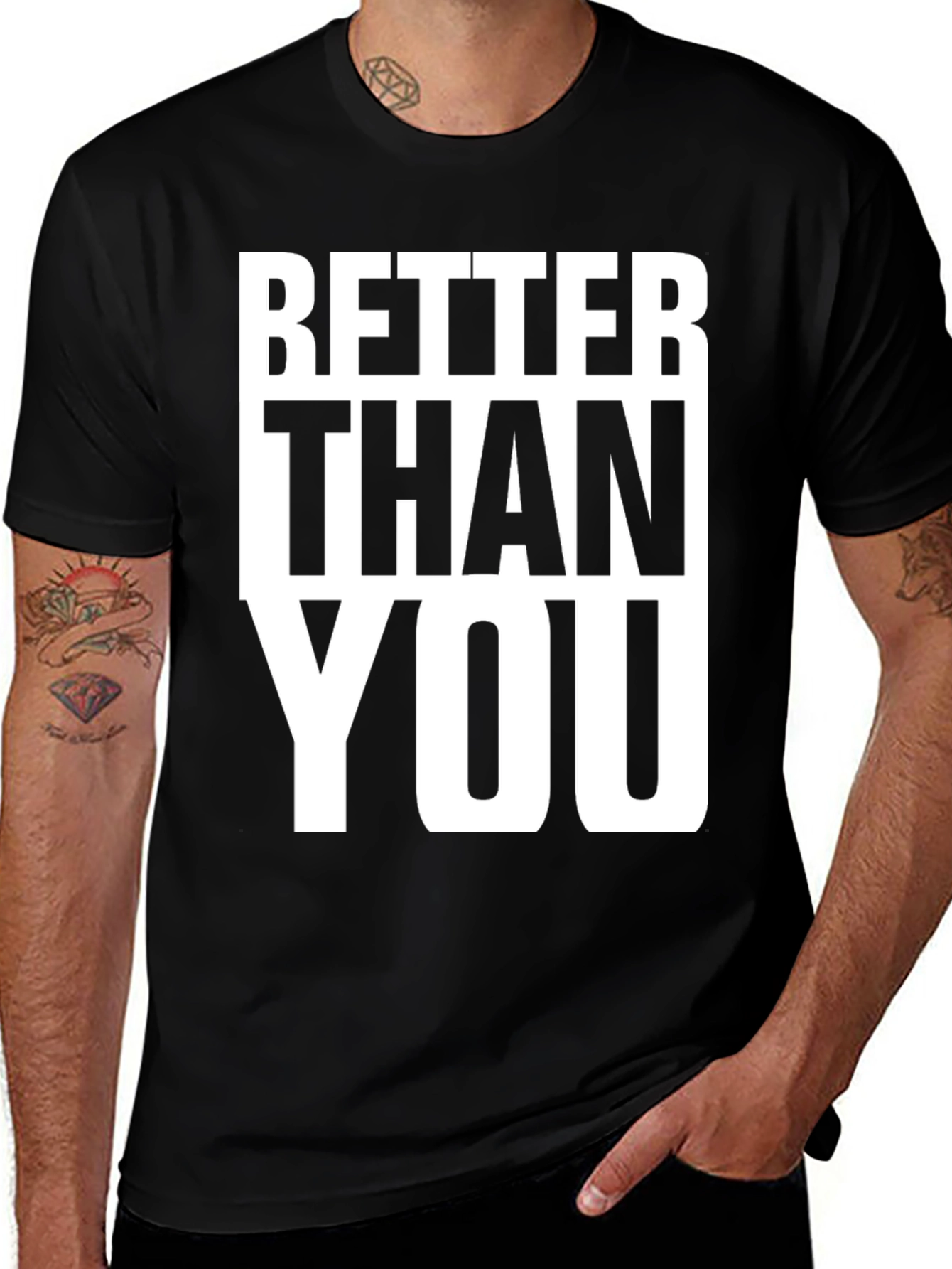 Better Than You Graphic Tee - Black Cotton