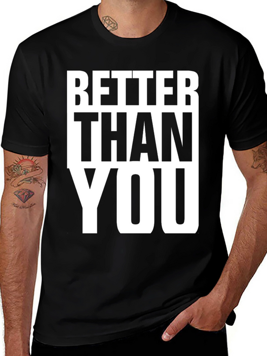 Better Than You Graphic Tee - Black Cotton