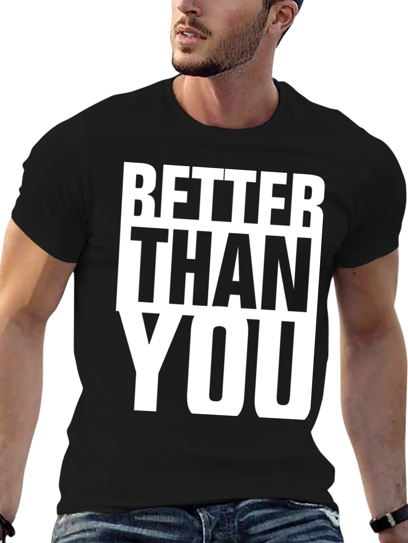 Better Than You Graphic Tee - Black Cotton