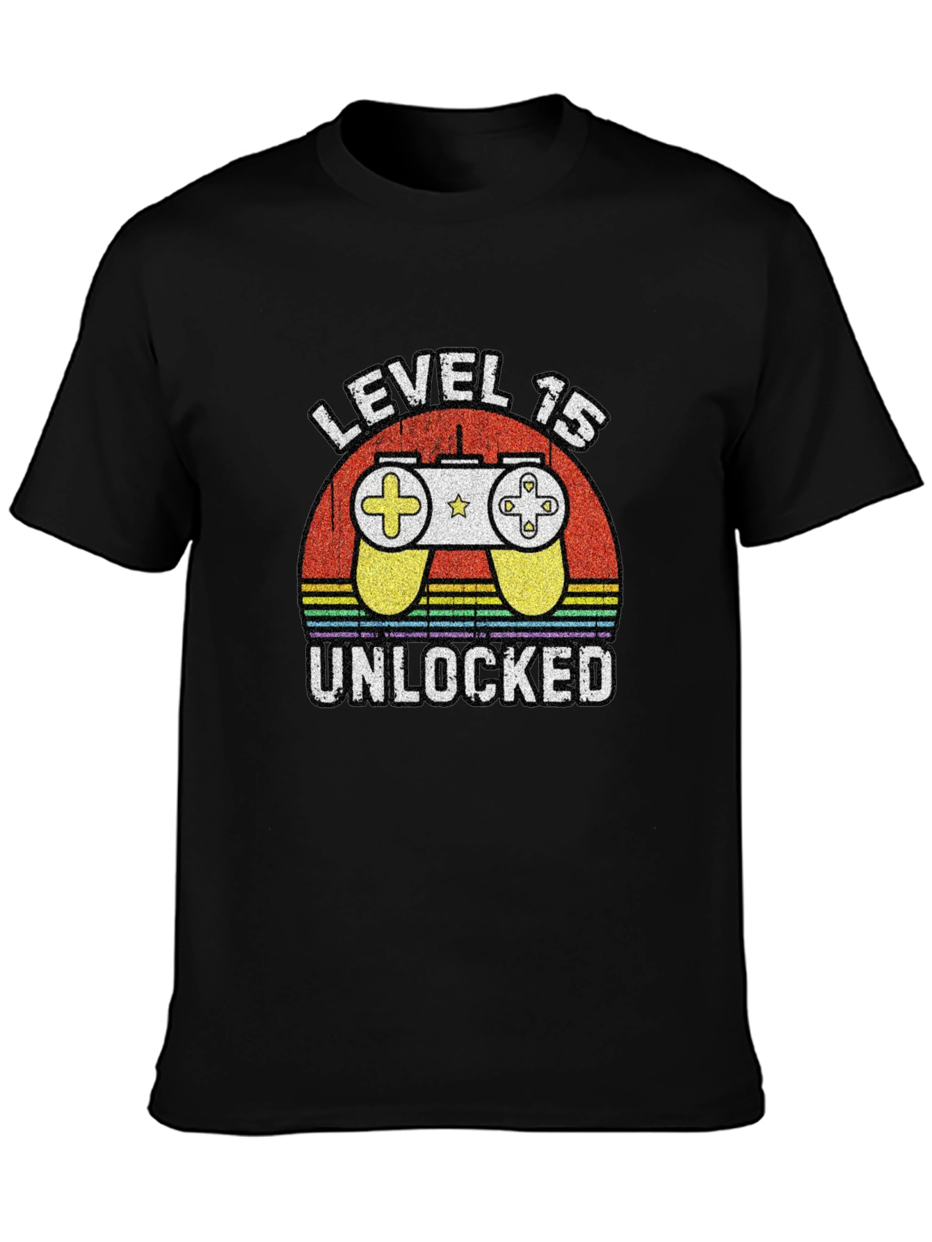 Level 15 Unlocked Gamer T-Shirt Birthday Gift