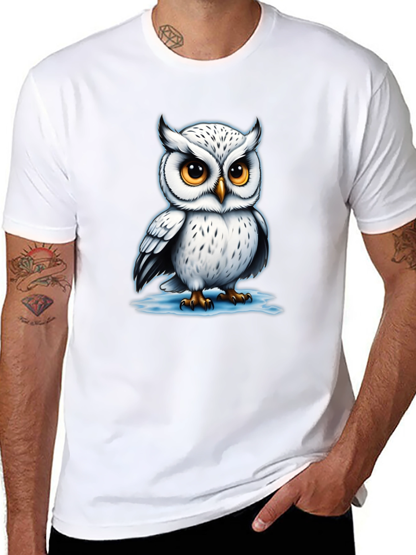 Owl Graphic Tee - Cool Bird Lover T-Shirt