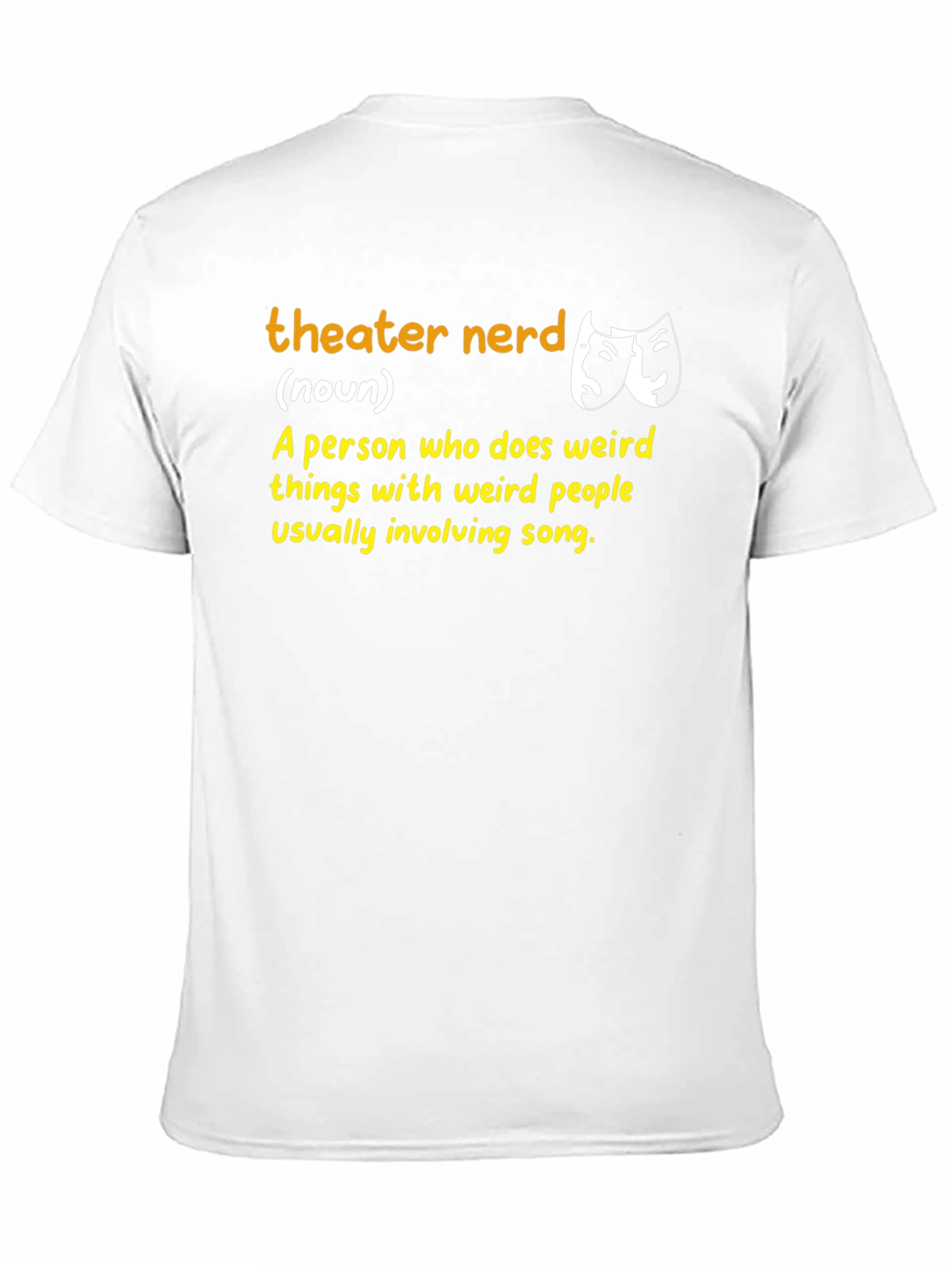 Theater Nerd Definition Black T-Shirt
