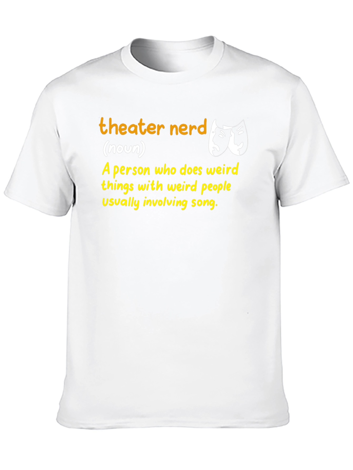 Theater Nerd Definition Black T-Shirt