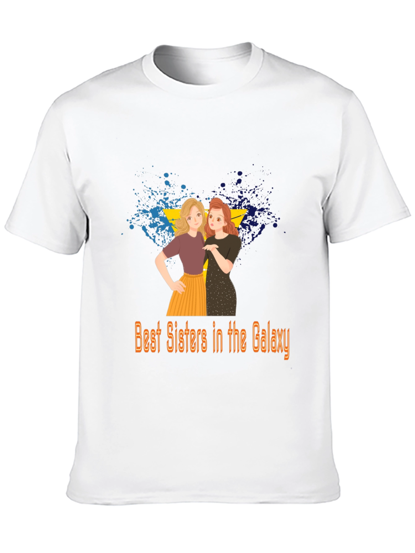 Best Sisters in the Galaxy Black T-Shirt