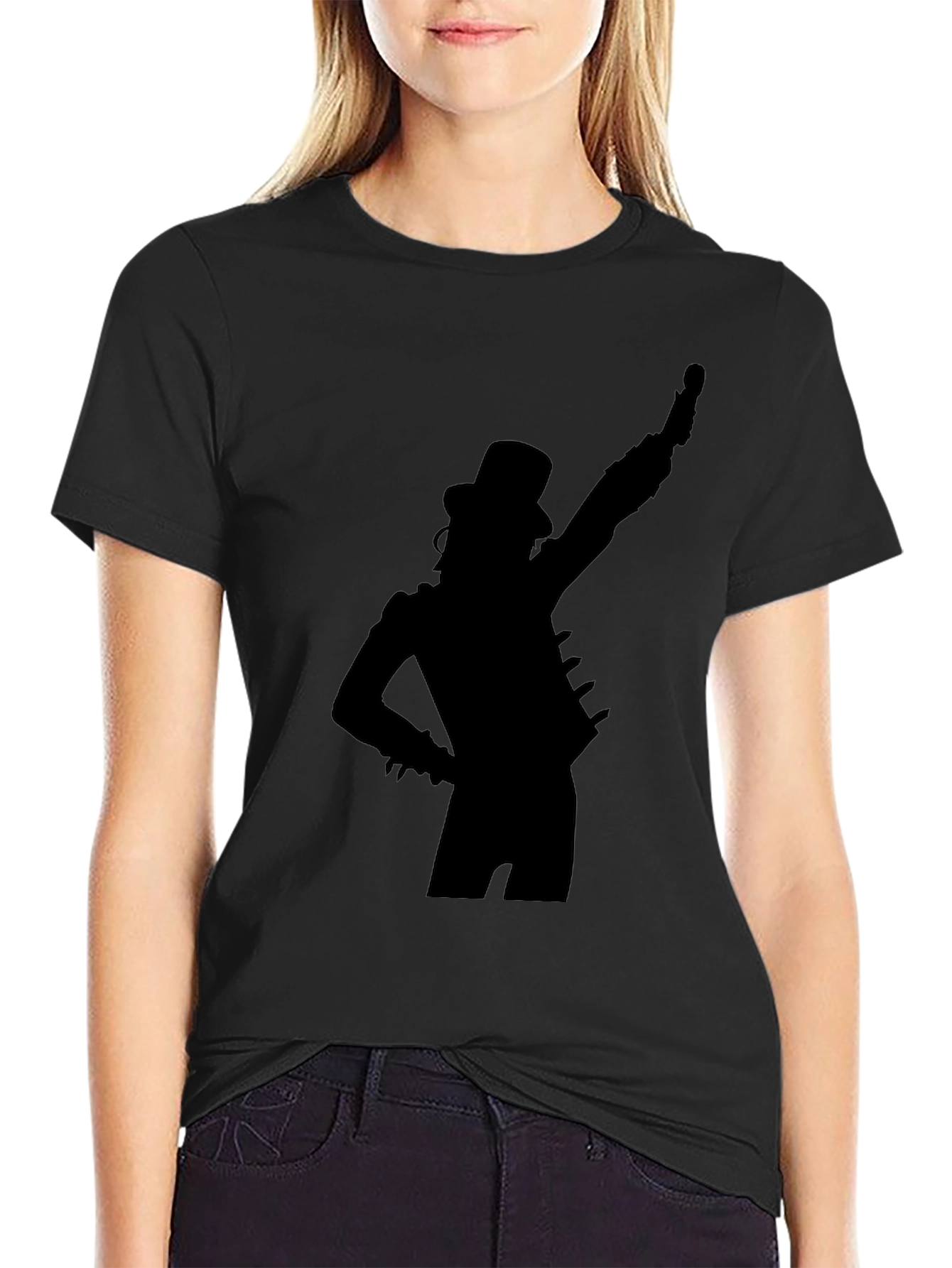 Slash Silhouette Black T-Shirt