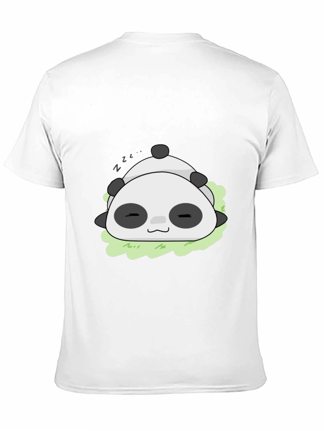 Cute Sleeping Panda T-Shirt - Black