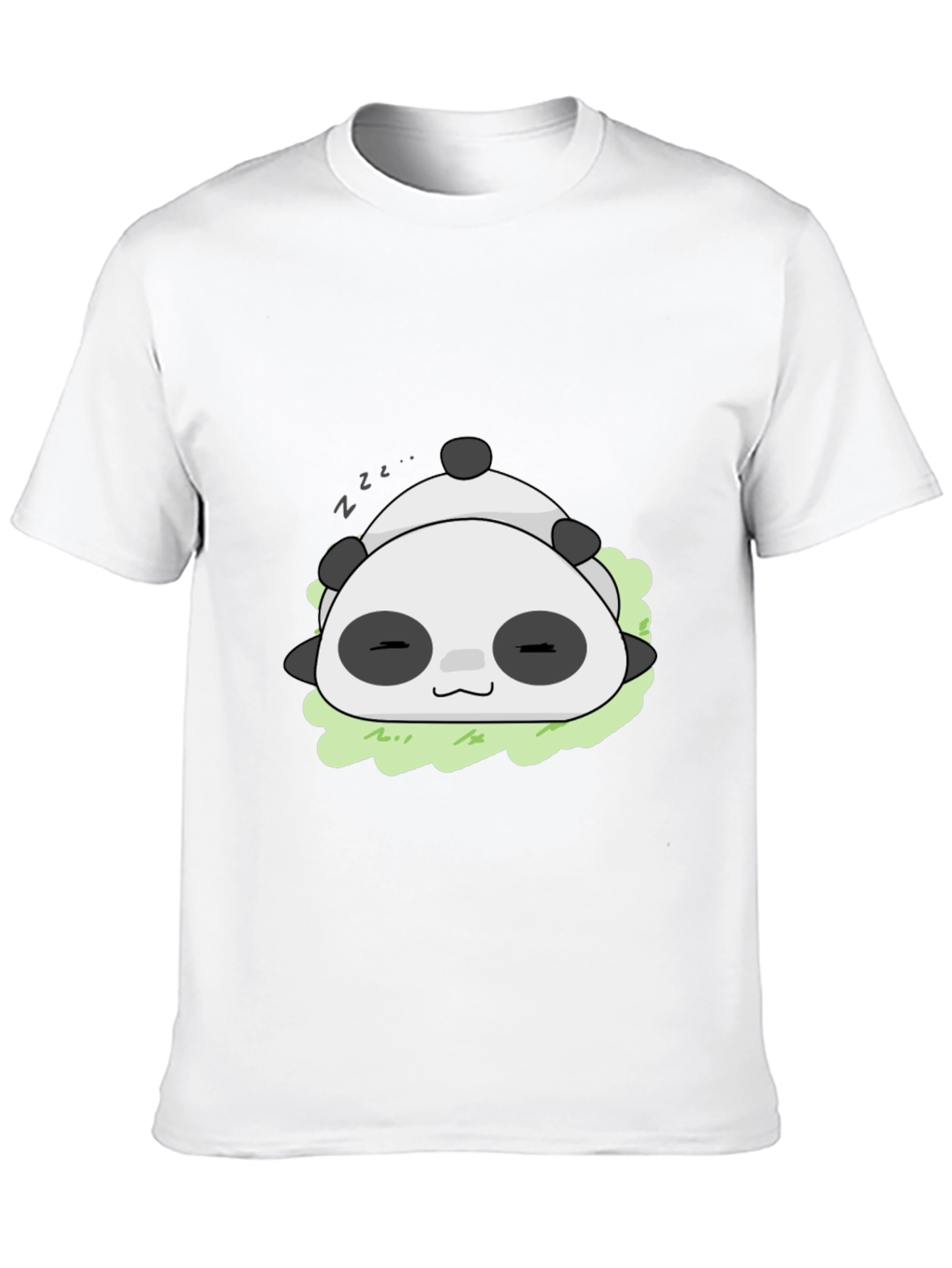 Cute Sleeping Panda T-Shirt - Black