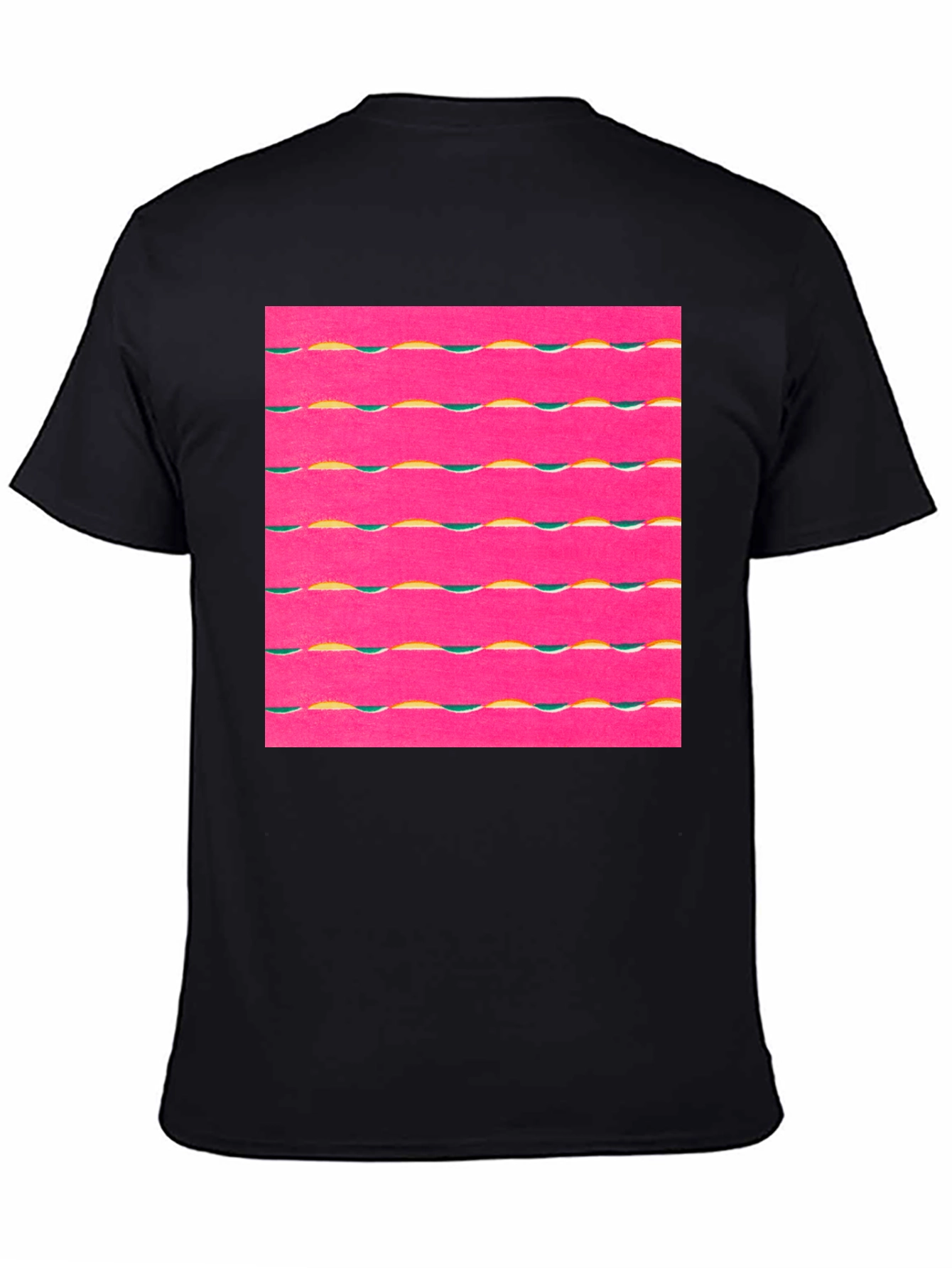 Retro Wave Graphic Tee - Black
