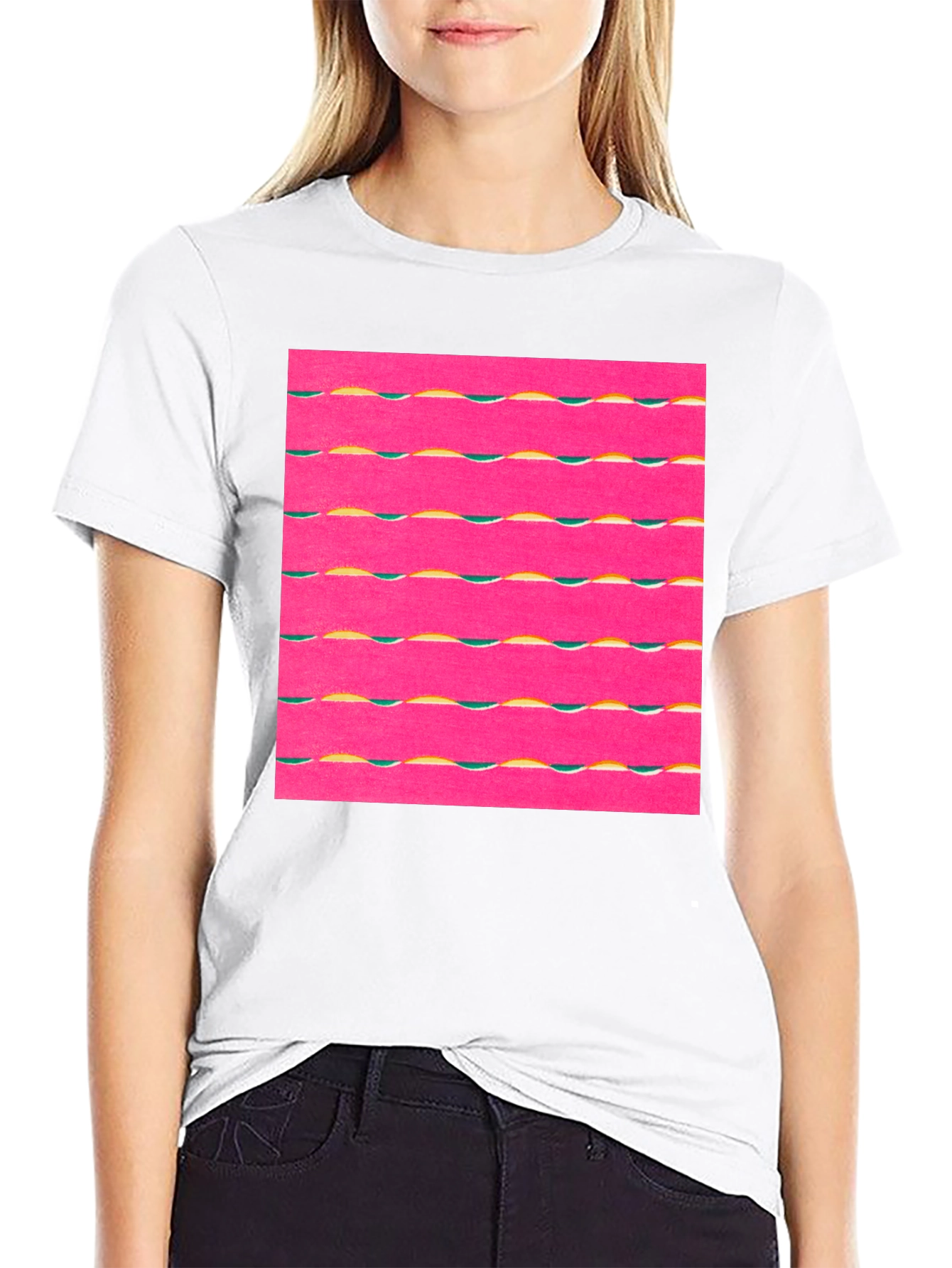 Retro Wave Graphic Tee - Black