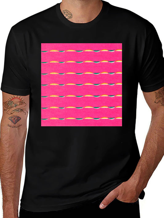 Retro Wave Graphic Tee - Black