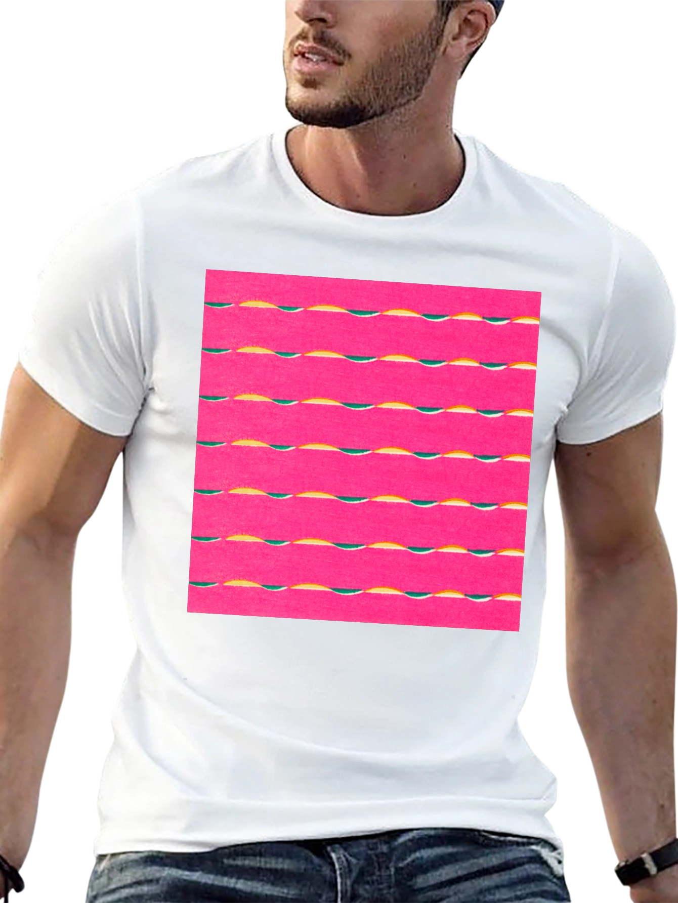 Retro Wave Graphic Tee - Black