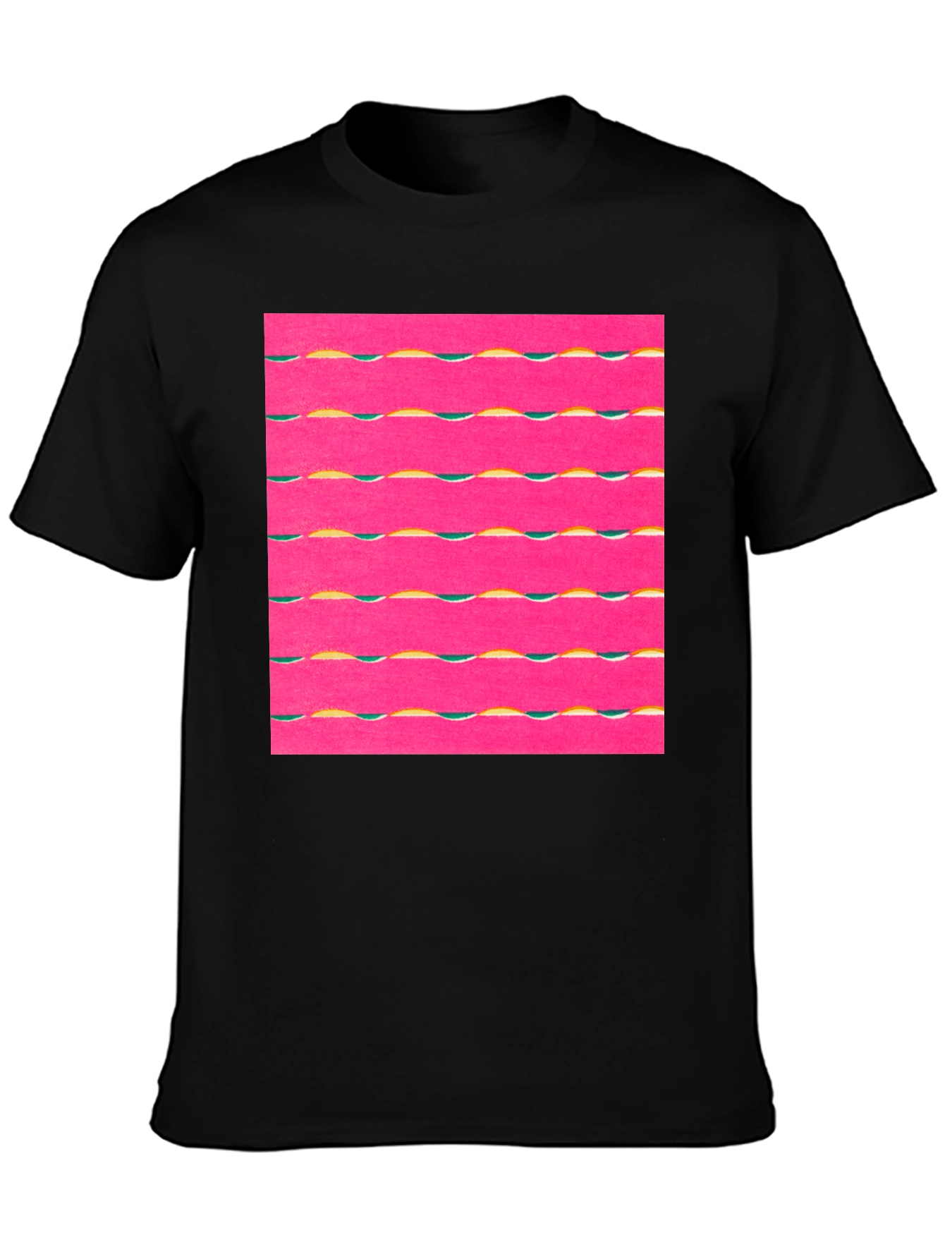 Retro Wave Graphic Tee - Black
