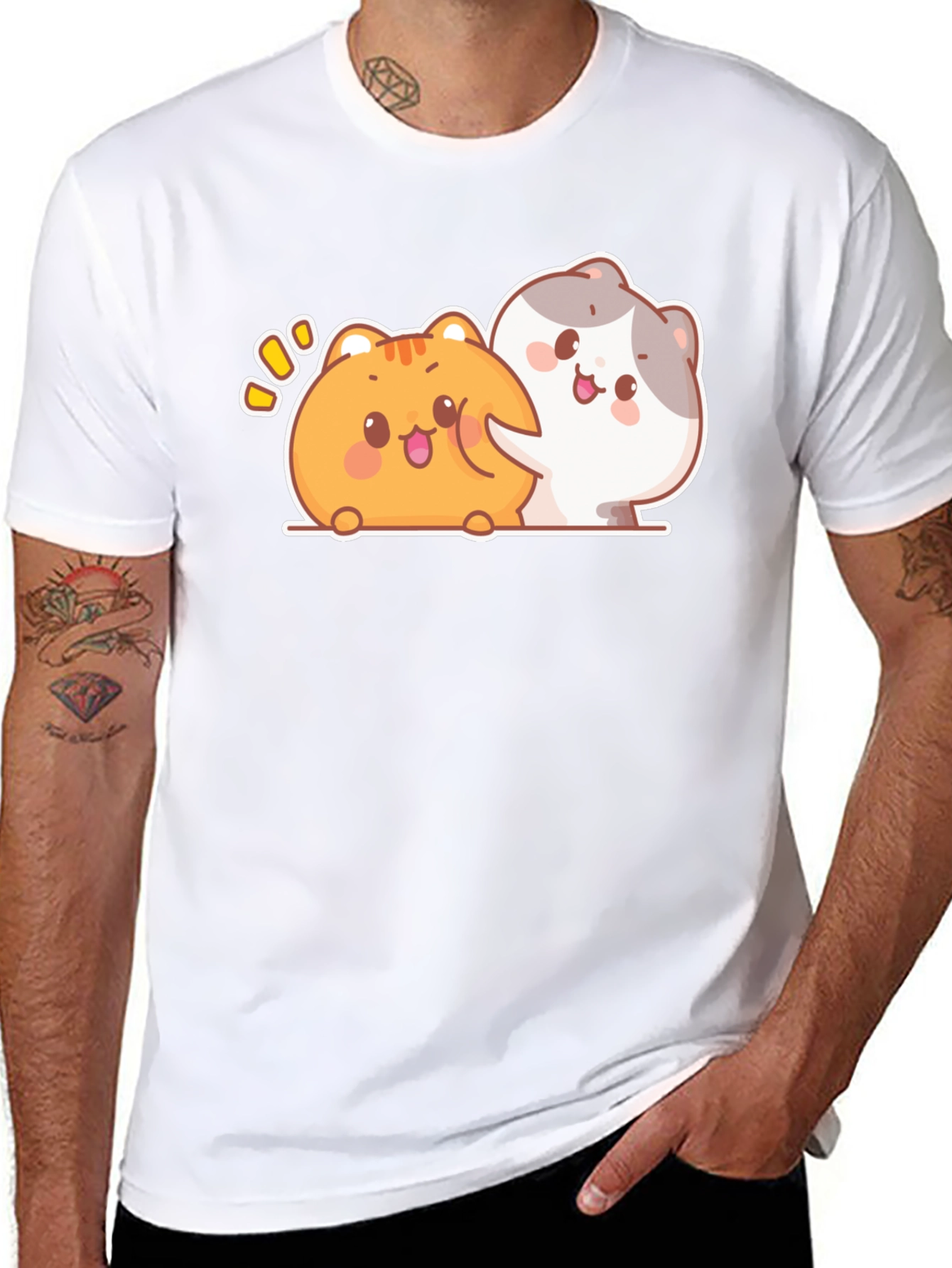 Cute Kawaii Cats Graphic Tee