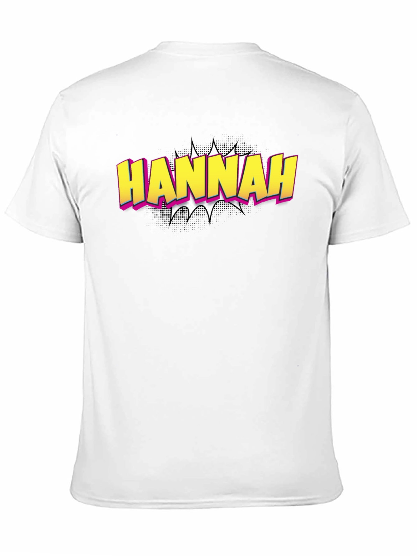 Hannah Comic Style T-Shirt - Custom Name Tee