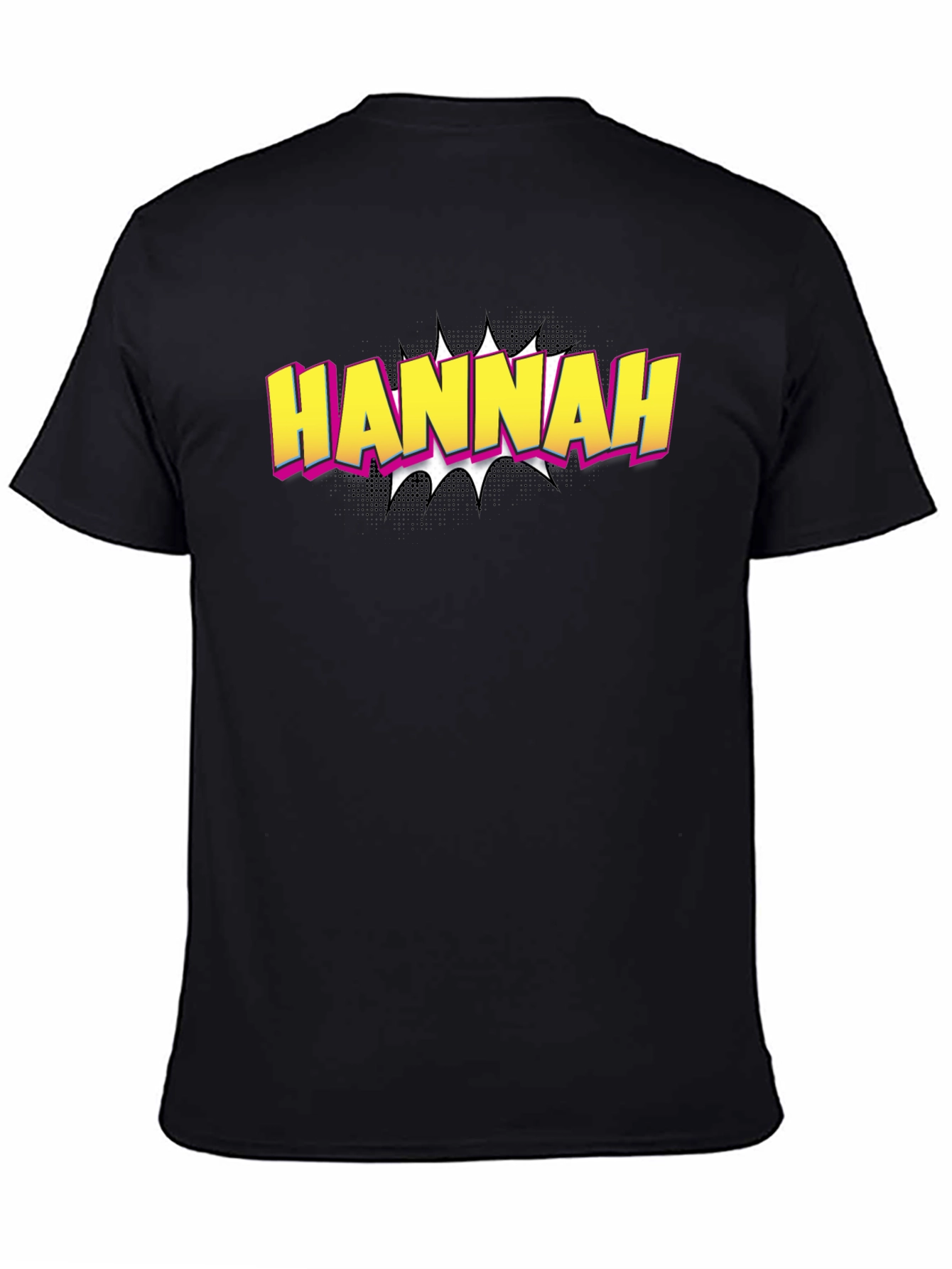 Hannah Comic Style T-Shirt - Custom Name Tee