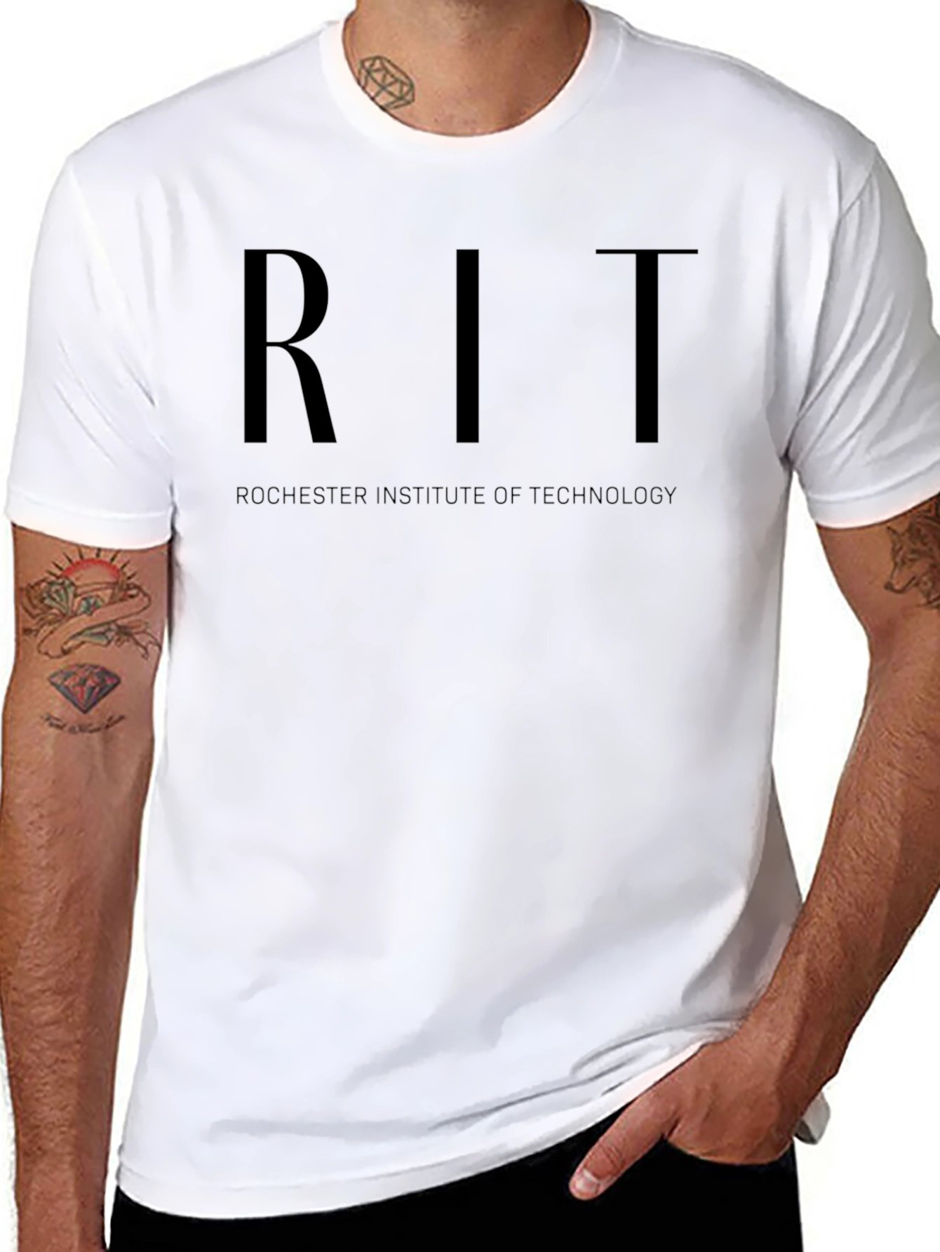 RIT Rochester Institute of Technology Black T-Shirt